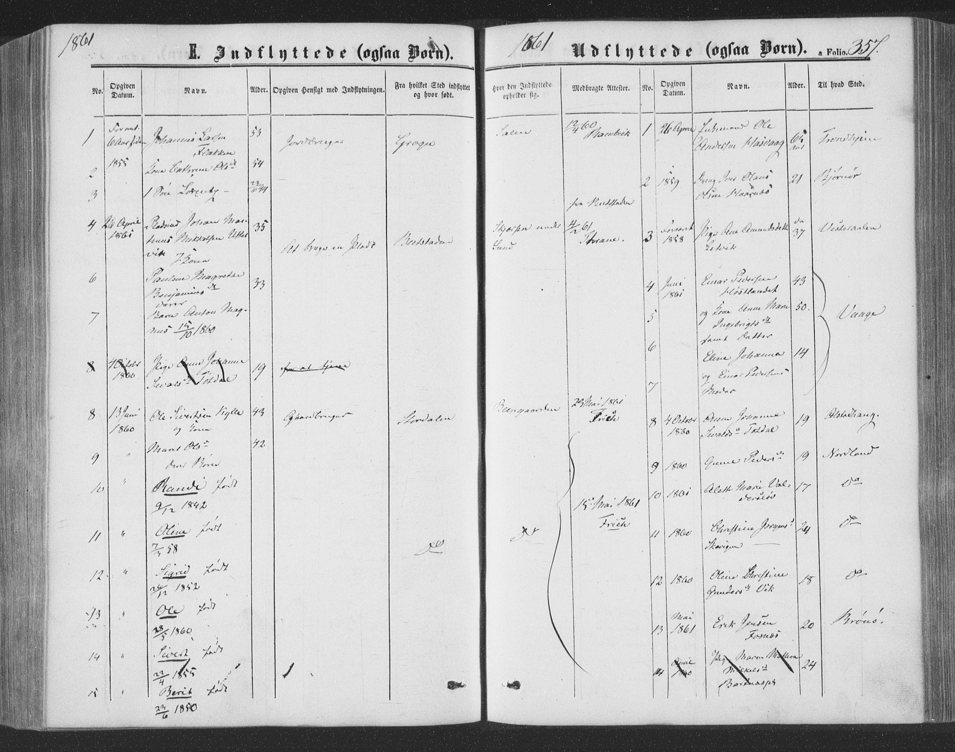 Ministerialprotokoller, klokkerbøker og fødselsregistre - Nord-Trøndelag, SAT/A-1458/773/L0615: Parish register (official) no. 773A06, 1857-1870, p. 357
