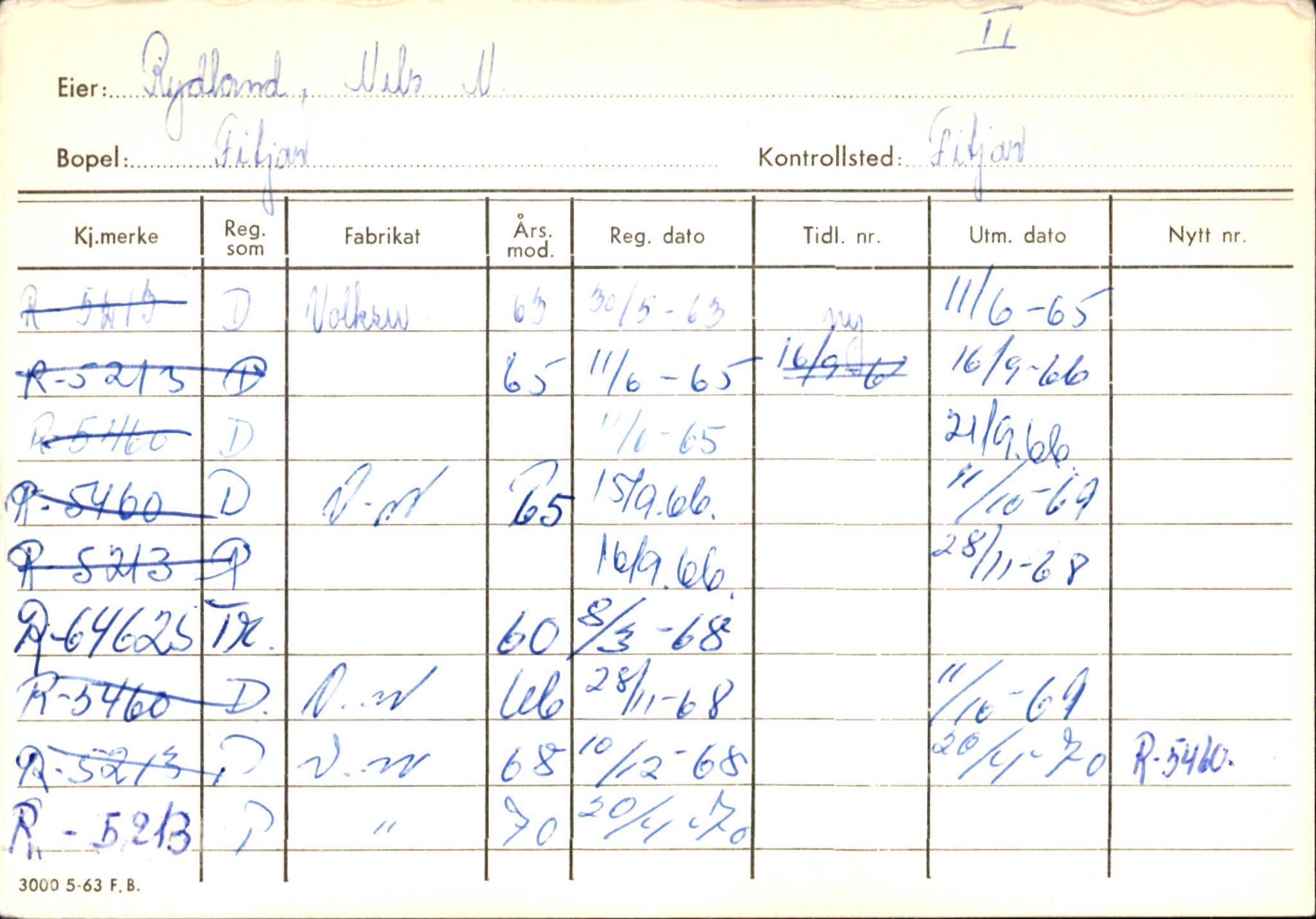 Statens vegvesen, Hordaland vegkontor, AV/SAB-A-5201/2/Ha/L0046: R-eierkort R-S, 1920-1971, p. 76