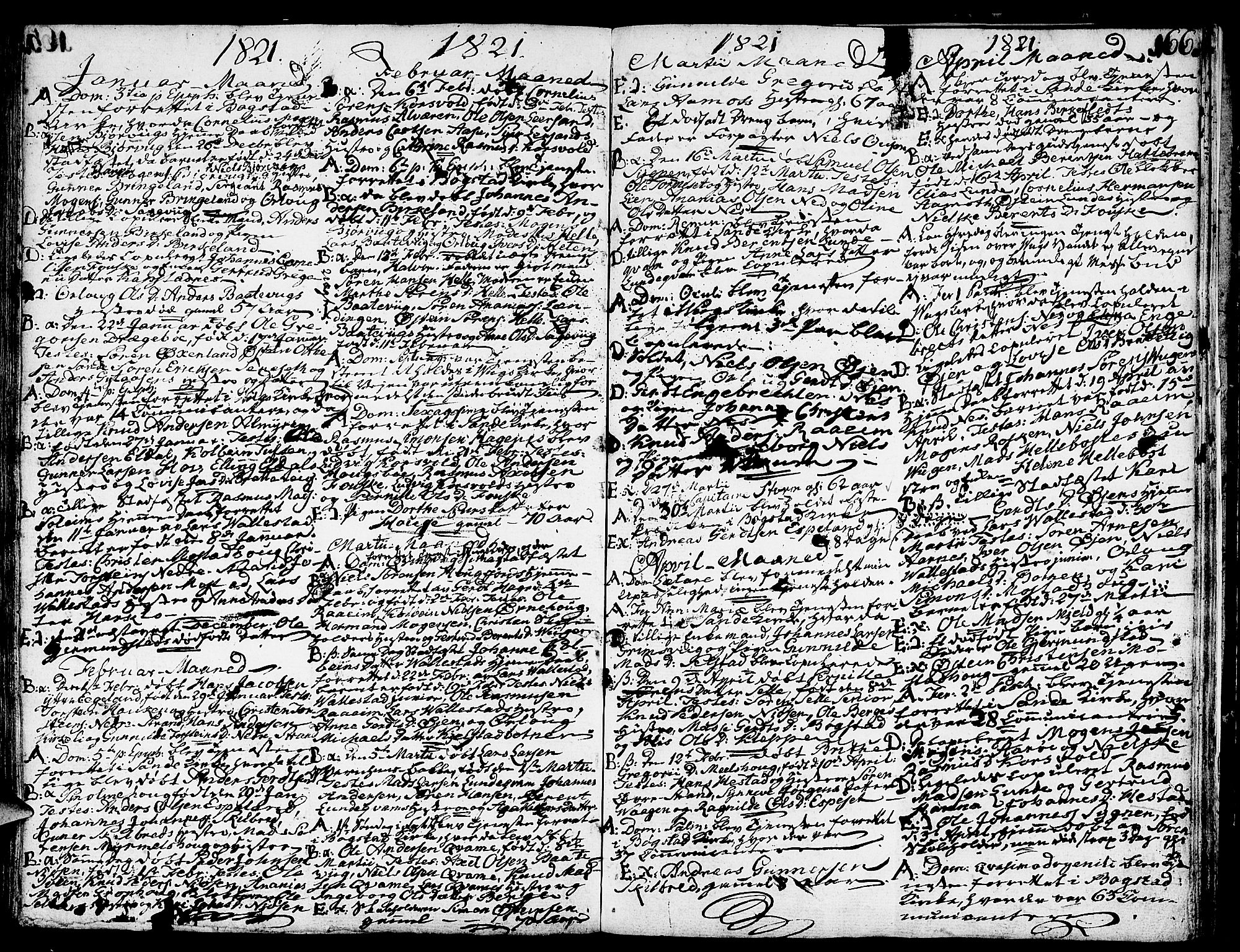 Gaular sokneprestembete, SAB/A-80001/H/Haa: Parish register (official) no. A 2, 1785-1821, p. 166