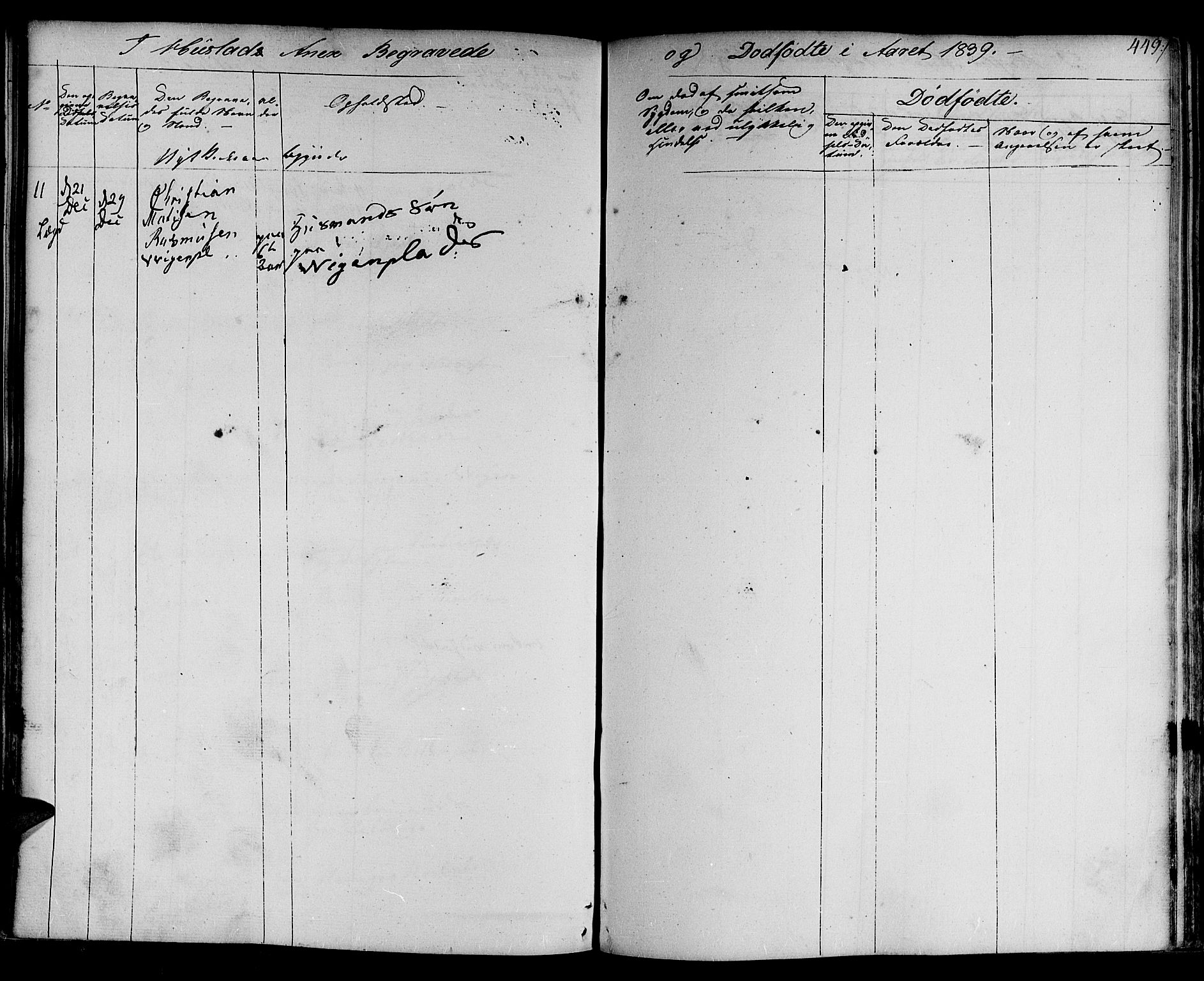 Ministerialprotokoller, klokkerbøker og fødselsregistre - Nord-Trøndelag, SAT/A-1458/730/L0277: Parish register (official) no. 730A06 /3, 1830-1839, p. 449
