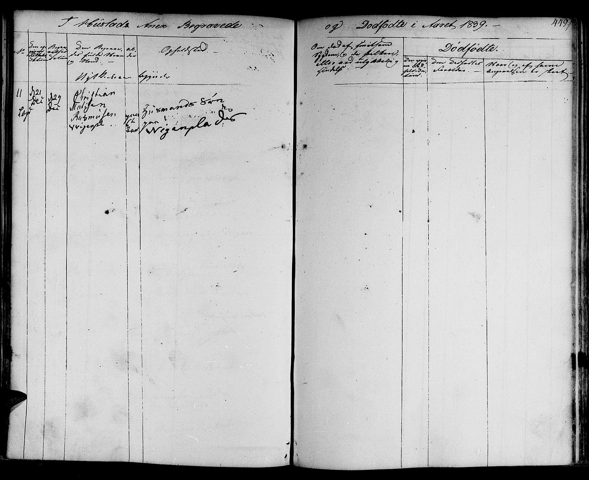 Ministerialprotokoller, klokkerbøker og fødselsregistre - Nord-Trøndelag, AV/SAT-A-1458/730/L0277: Parish register (official) no. 730A06 /3, 1830-1839, p. 449