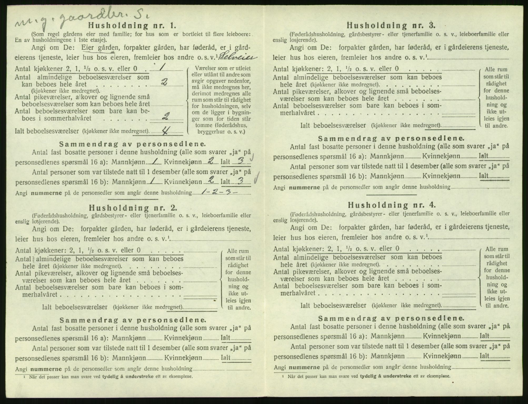 SAT, 1920 census for Skodje, 1920, p. 532