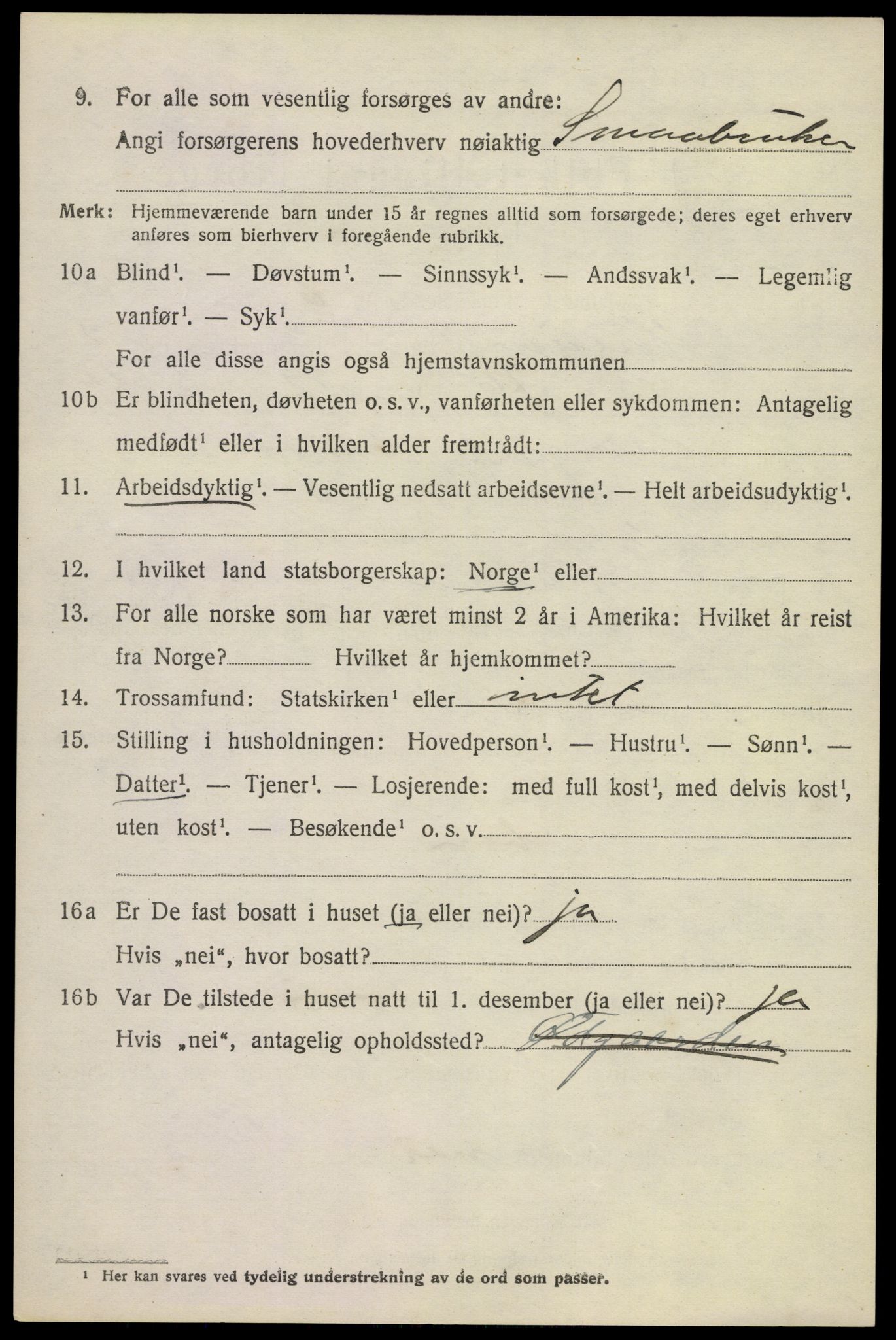 SAKO, 1920 census for Hurum, 1920, p. 4593