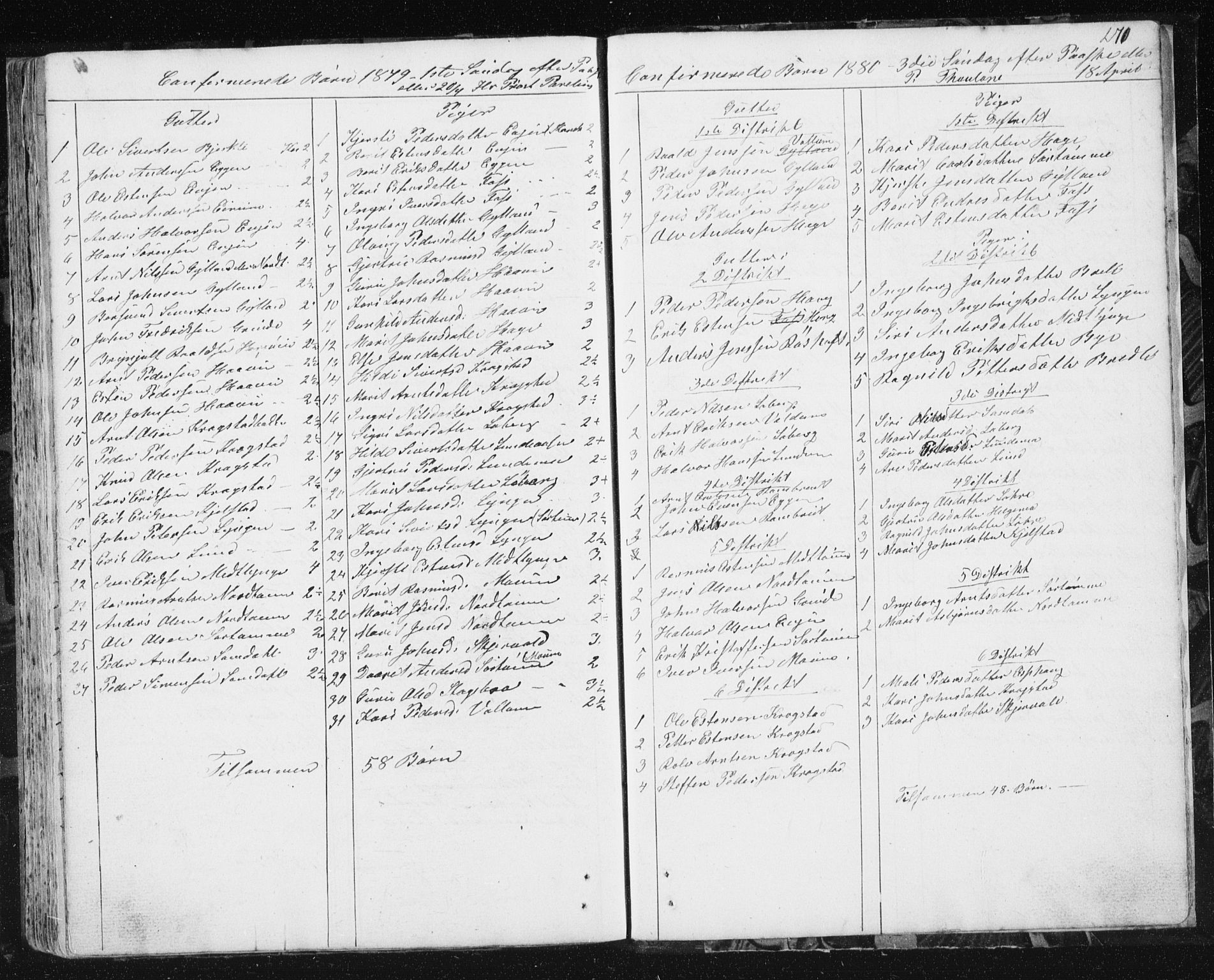 Ministerialprotokoller, klokkerbøker og fødselsregistre - Sør-Trøndelag, SAT/A-1456/692/L1110: Parish register (copy) no. 692C05, 1849-1889, p. 270