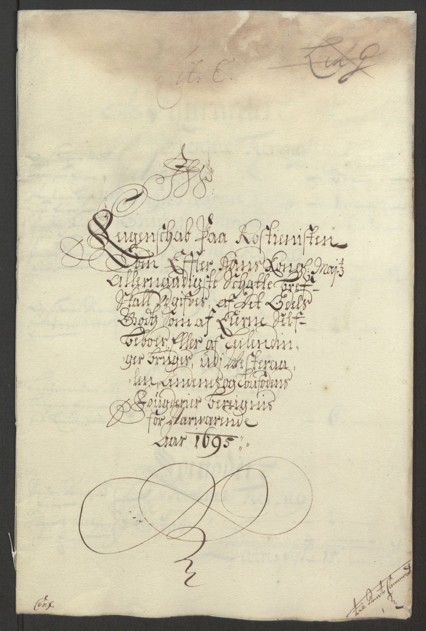 Rentekammeret inntil 1814, Reviderte regnskaper, Fogderegnskap, AV/RA-EA-4092/R67/L4677: Fogderegnskap Vesterålen, Andenes og Lofoten, 1694-1695, p. 242