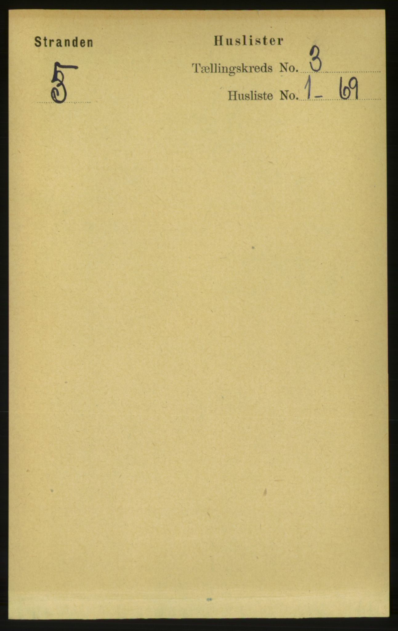 RA, 1891 census for 1525 Stranda, 1891, p. 447