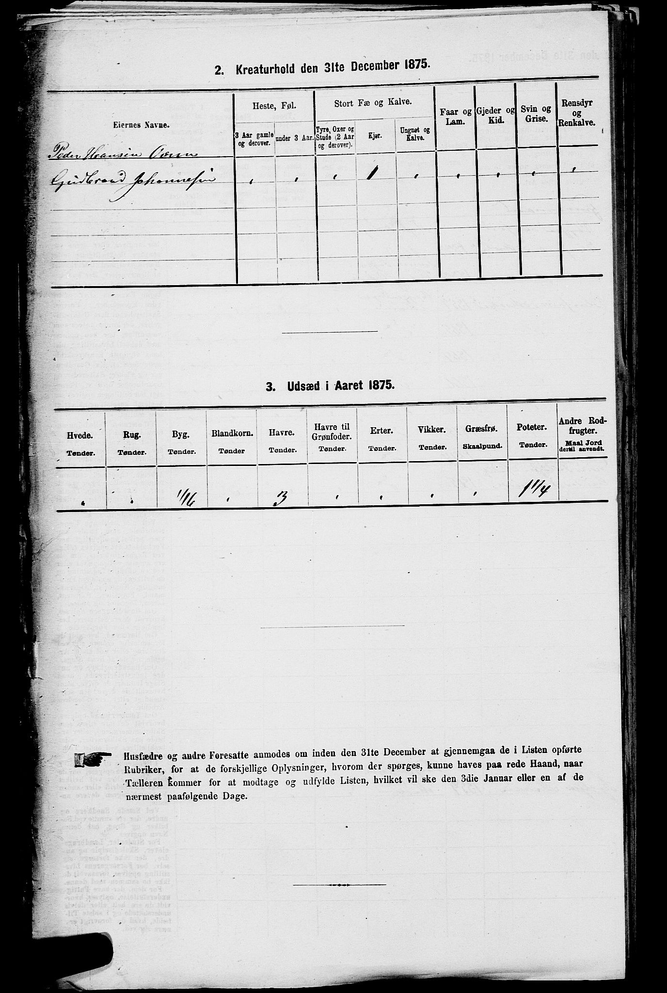 SAKO, 1875 census for 0623P Modum, 1875, p. 1039