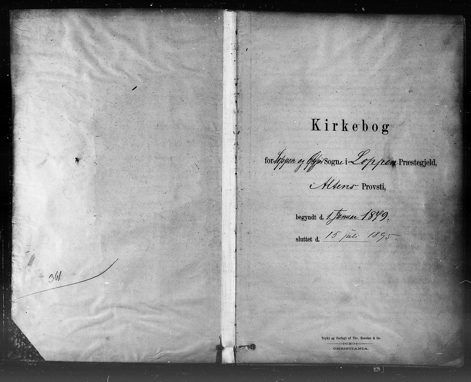 Loppa sokneprestkontor, SATØ/S-1339/H/Ha/L0006kirke: Parish register (official) no. 6, 1879-1895