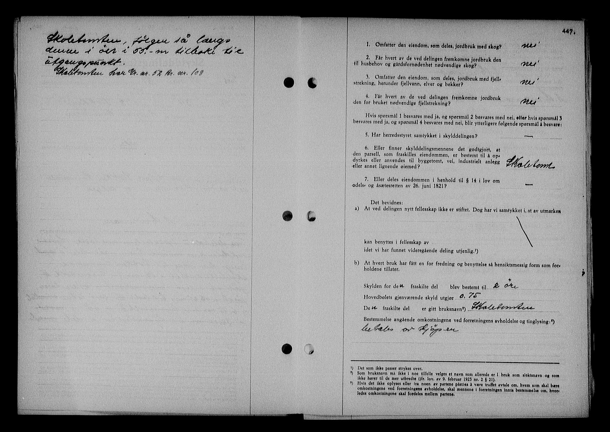 Nedenes sorenskriveri, AV/SAK-1221-0006/G/Gb/Gba/L0043: Mortgage book no. 39, 1936-1937, Diary no: : 450/1937