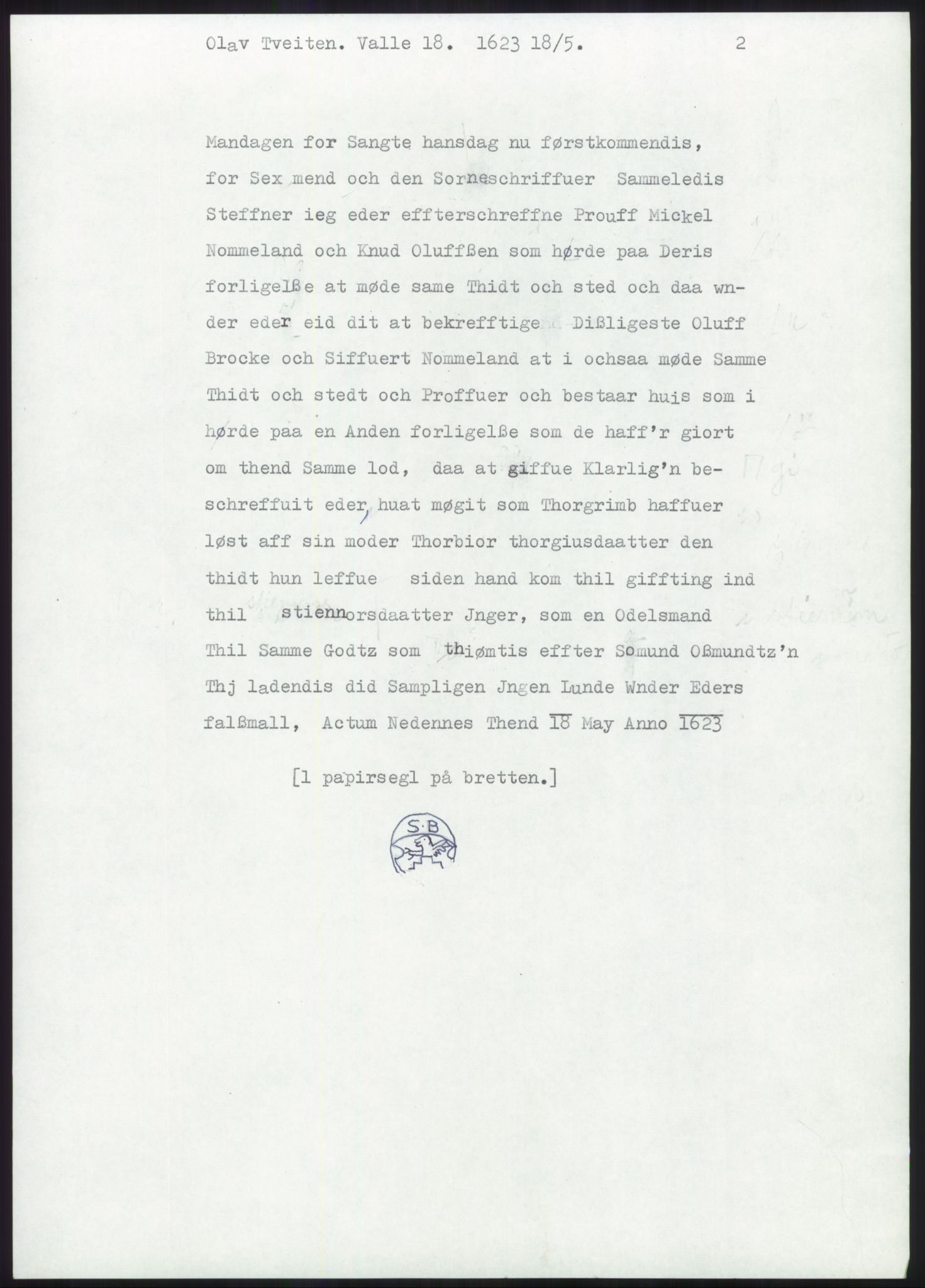 Samlinger til kildeutgivelse, Diplomavskriftsamlingen, AV/RA-EA-4053/H/Ha, p. 36