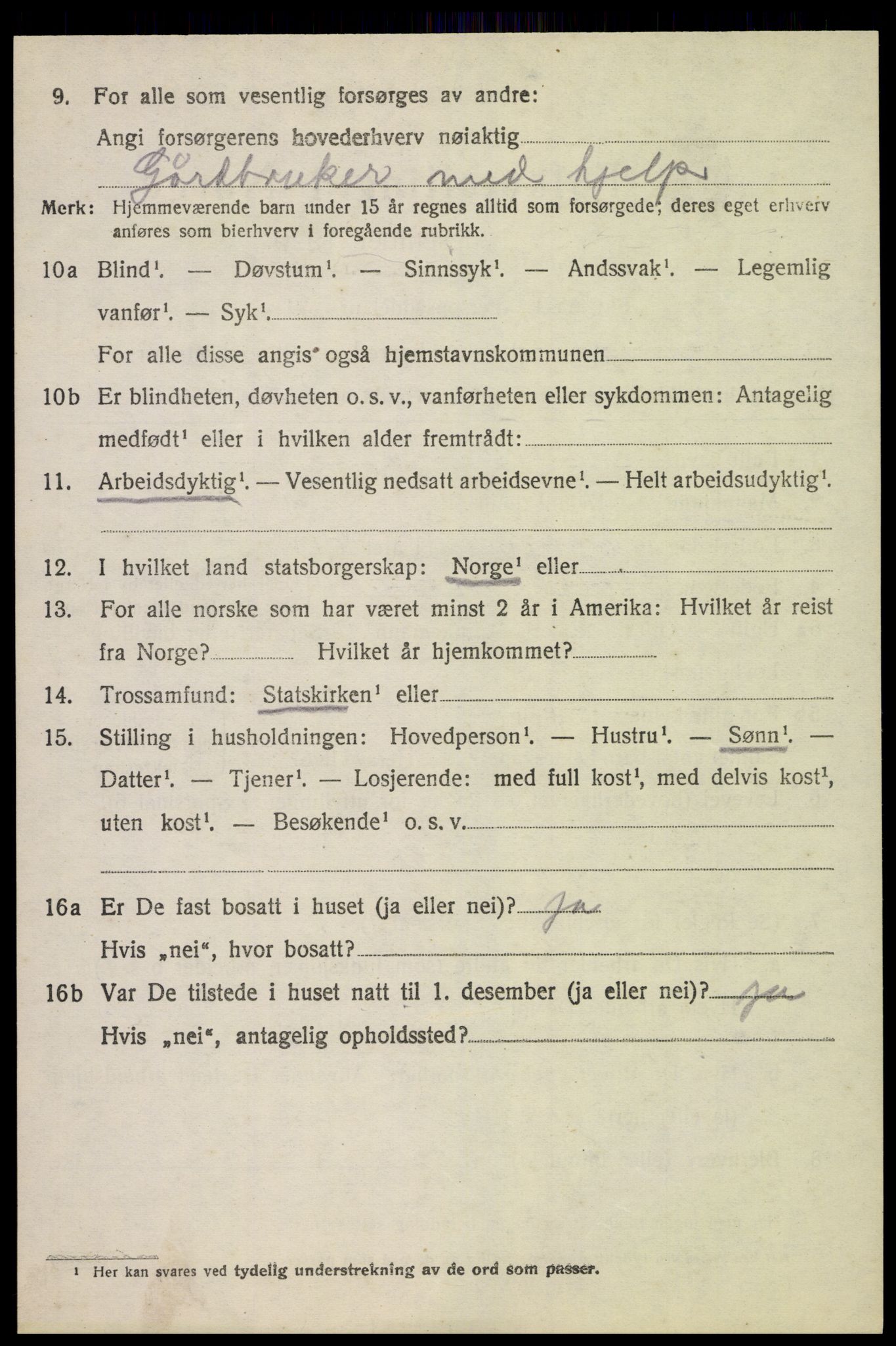 SAH, 1920 census for Østre Toten, 1920, p. 18143