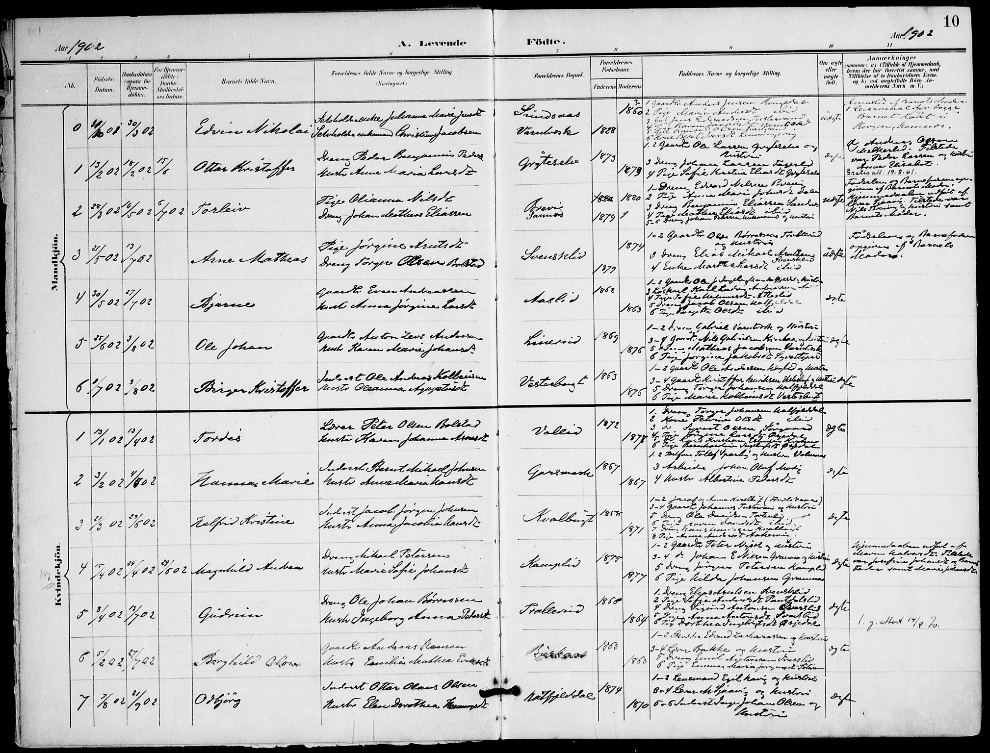 Ministerialprotokoller, klokkerbøker og fødselsregistre - Nordland, AV/SAT-A-1459/823/L0326: Parish register (official) no. 823A03, 1899-1919, p. 10