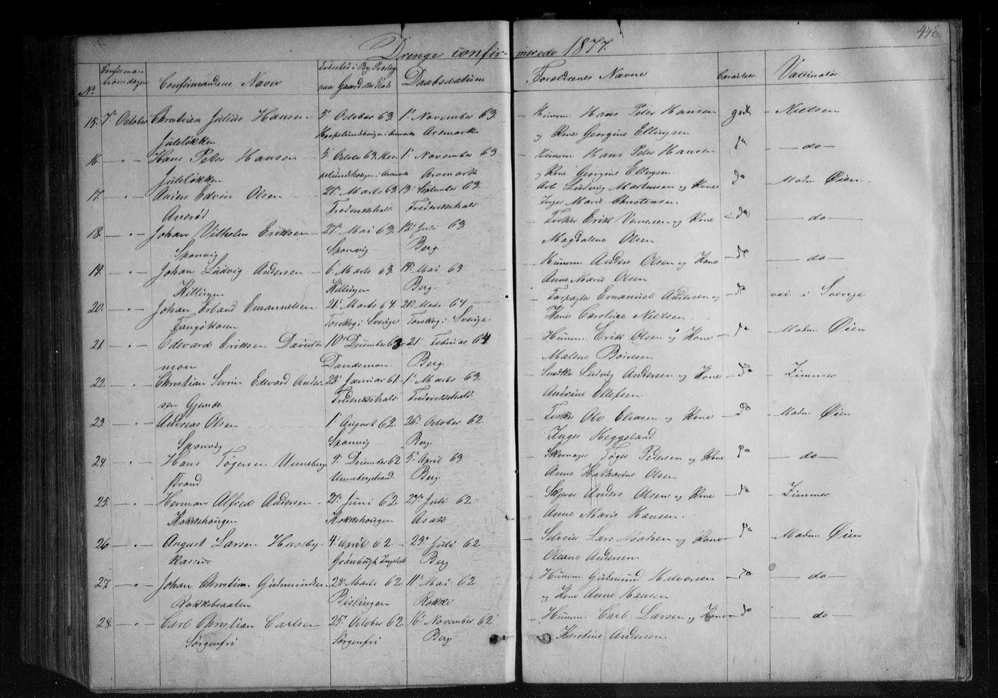 Berg prestekontor Kirkebøker, SAO/A-10902/F/Fa/L0005: Parish register (official) no. I 5, 1861-1877, p. 448
