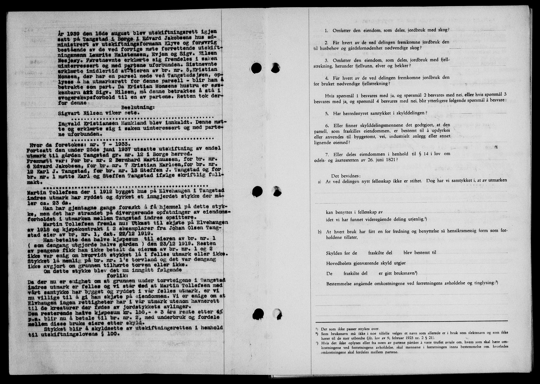 Lofoten sorenskriveri, SAT/A-0017/1/2/2C/L0007a: Mortgage book no. 7a, 1939-1940, Diary no: : 402/1940