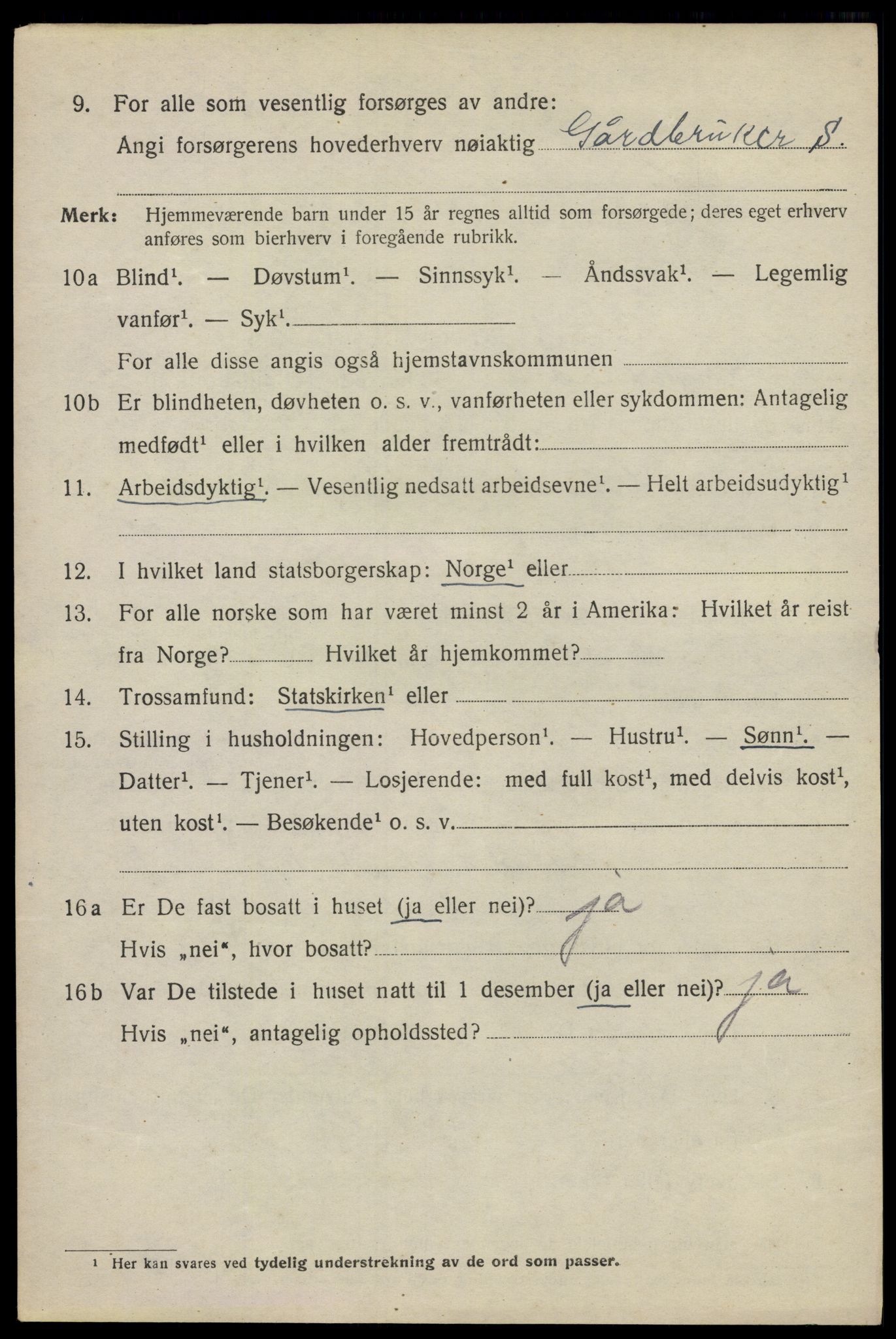 SAO, 1920 census for Kråkstad, 1920, p. 3364