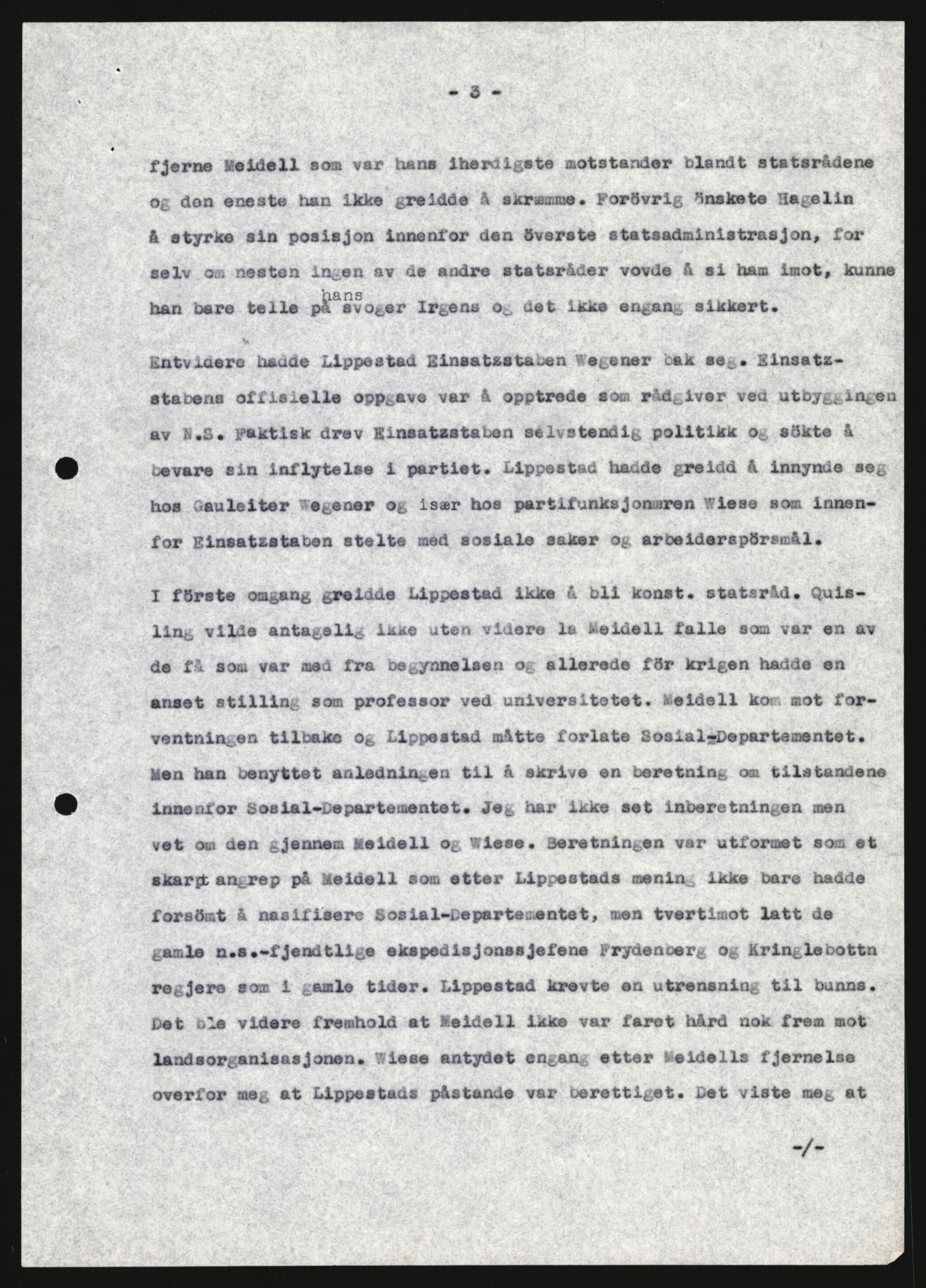 Forsvarets Overkommando. 2 kontor. Arkiv 11.4. Spredte tyske arkivsaker, AV/RA-RAFA-7031/D/Dar/Darb/L0004: Reichskommissariat - Hauptabteilung Vervaltung og Hauptabteilung Volkswirtschaft, 1940-1945, p. 6