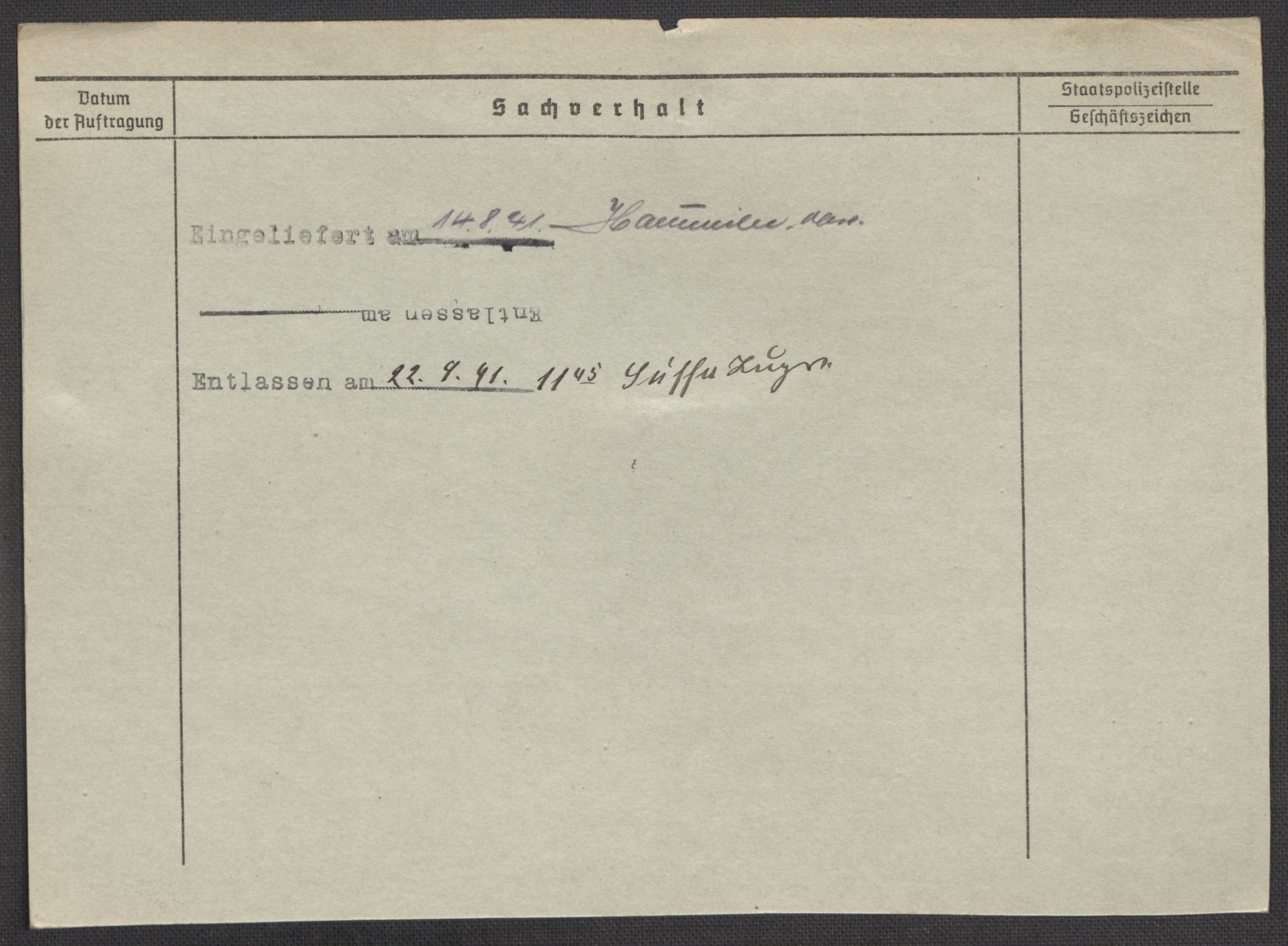 Befehlshaber der Sicherheitspolizei und des SD, AV/RA-RAFA-5969/E/Ea/Eaa/L0009: Register over norske fanger i Møllergata 19: Ru-Sy, 1940-1945, p. 1685