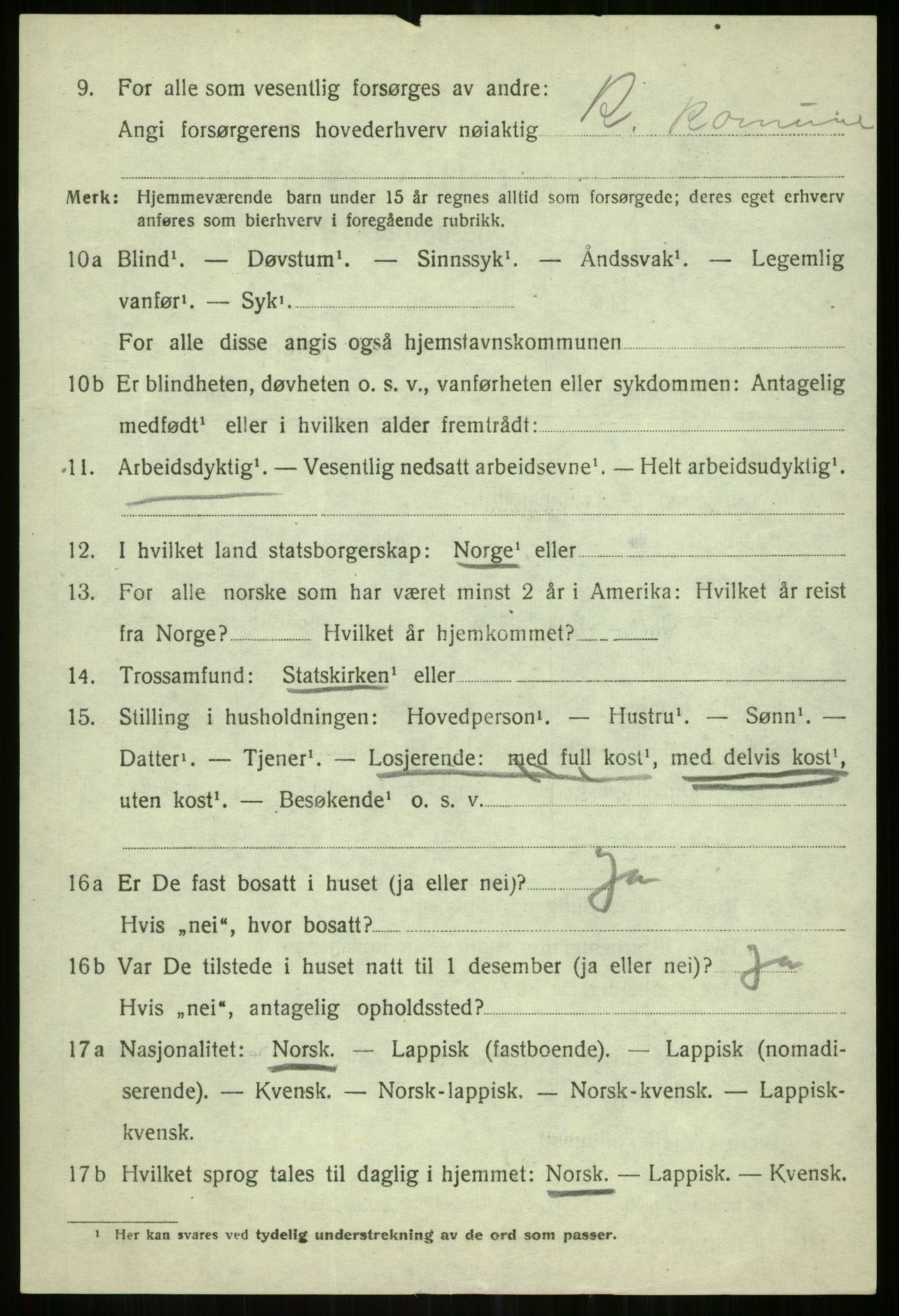 SATØ, 1920 census for Karlsøy, 1920, p. 1712