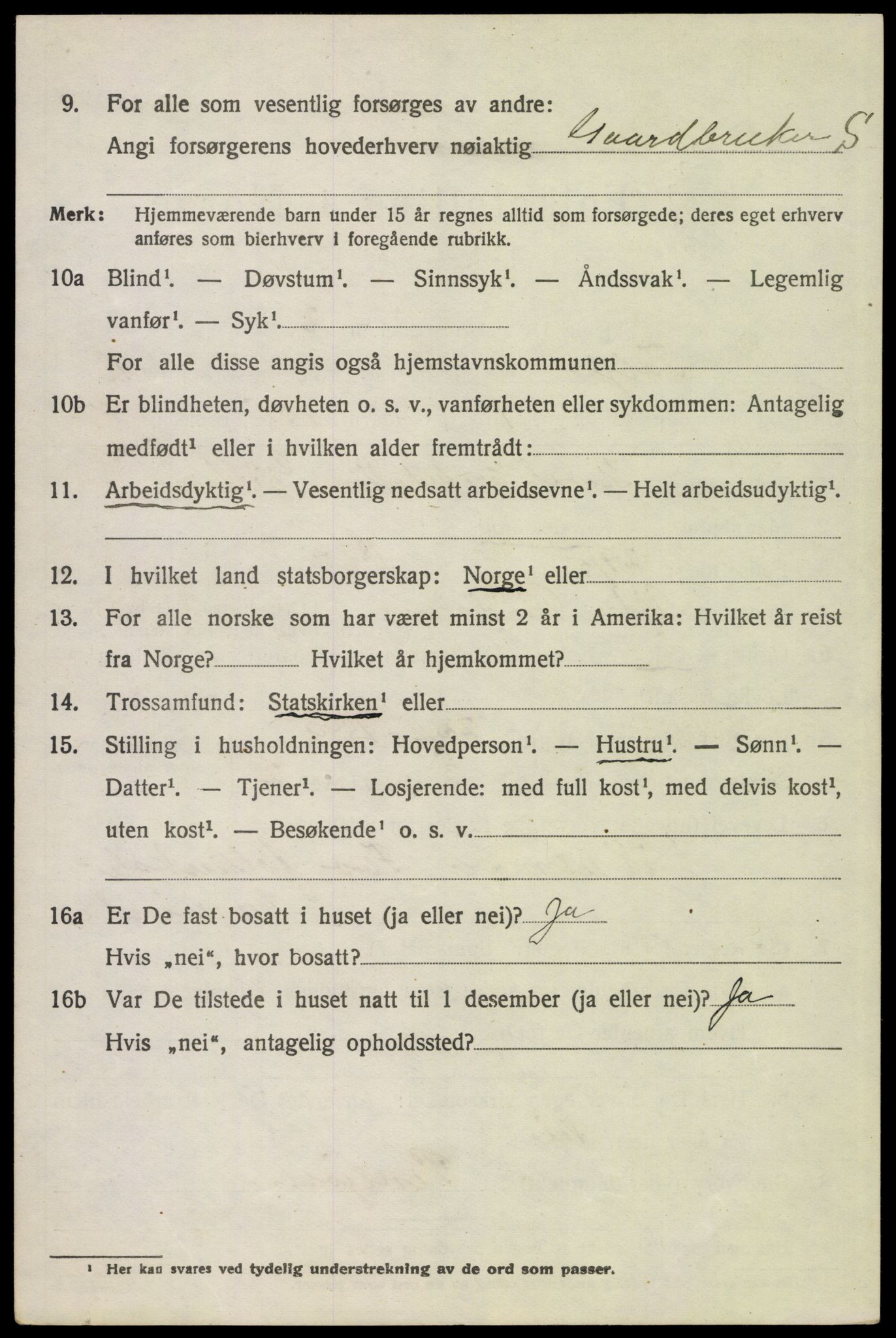 SAH, 1920 census for Tolga, 1920, p. 7380