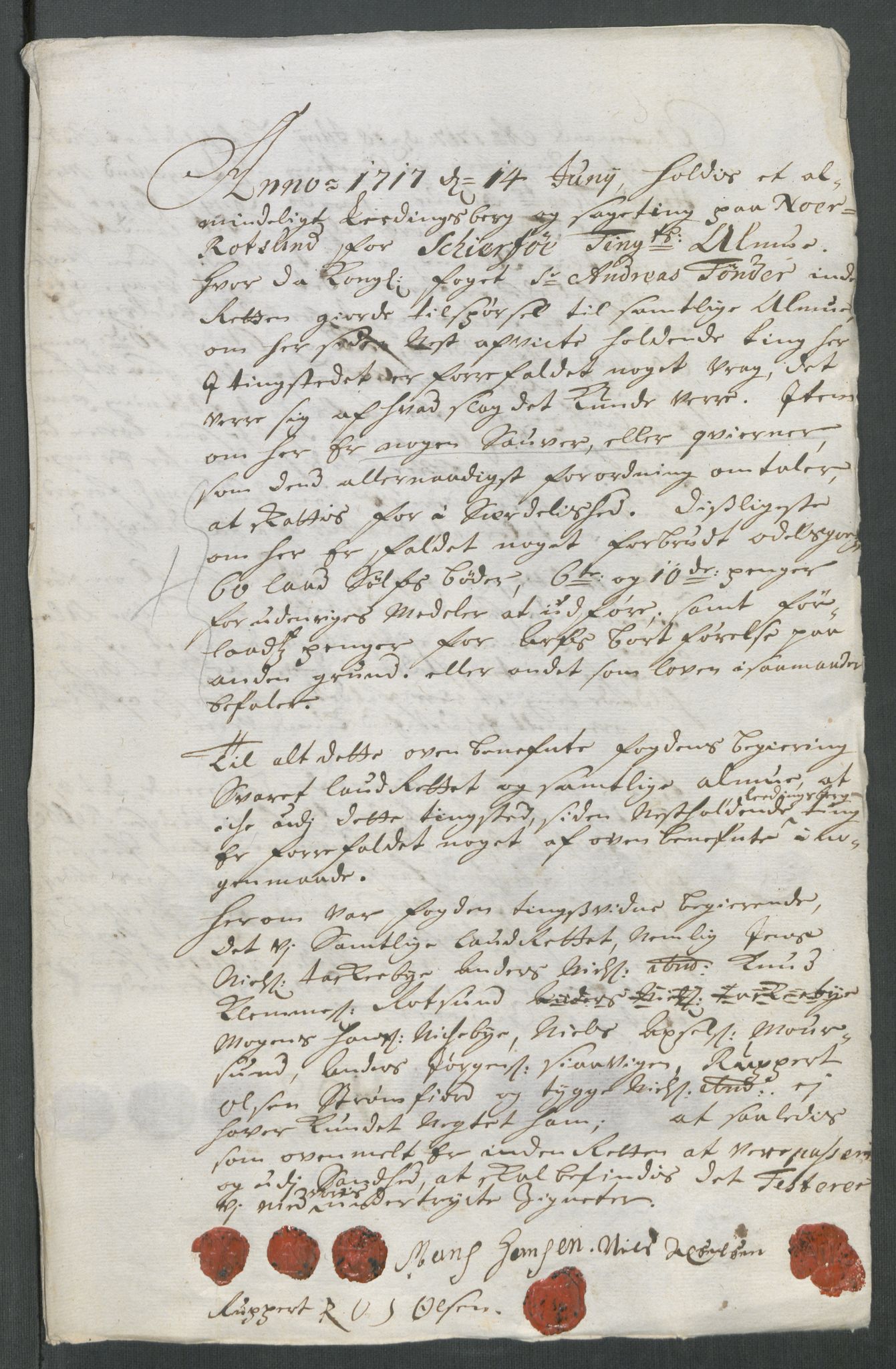 Rentekammeret inntil 1814, Reviderte regnskaper, Fogderegnskap, AV/RA-EA-4092/R68/L4763: Fogderegnskap Senja og Troms, 1717, p. 121