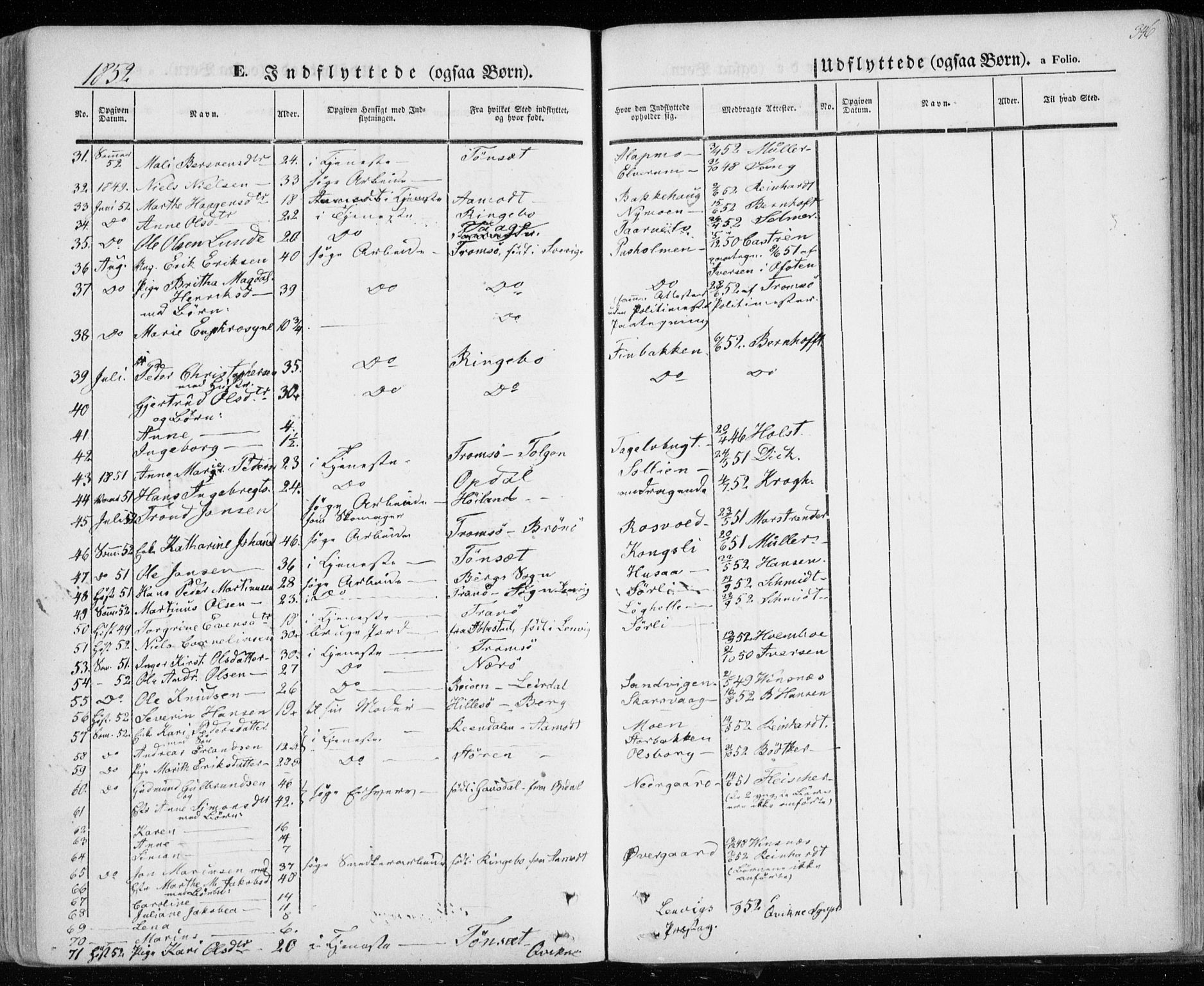 Lenvik sokneprestembete, SATØ/S-1310/H/Ha/Haa/L0006kirke: Parish register (official) no. 6, 1845-1854, p. 346