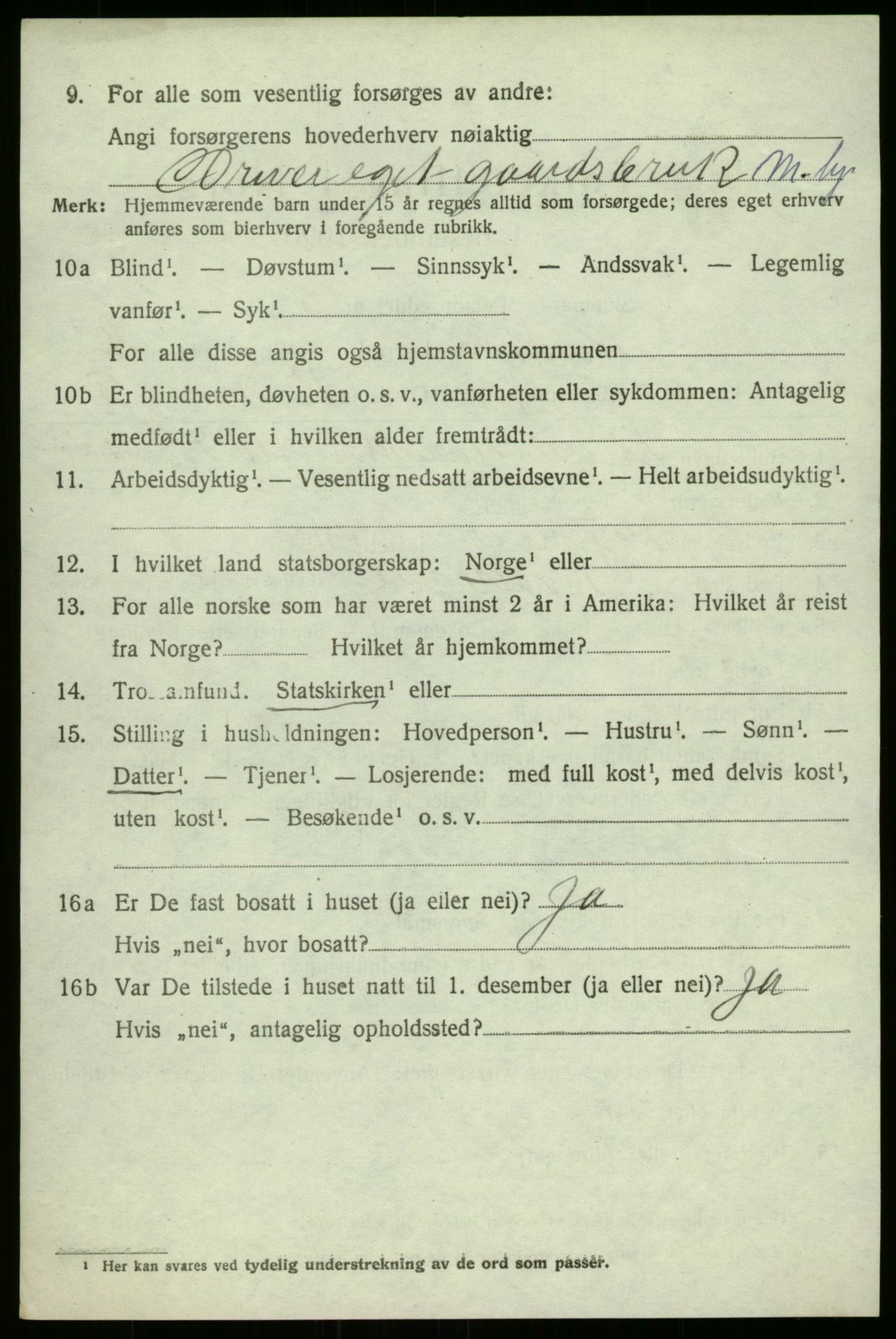 SAB, 1920 census for Naustdal, 1920, p. 1562