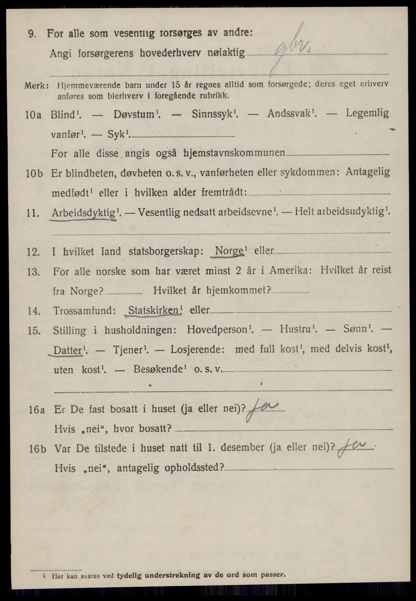 SAT, 1920 census for Hen, 1920, p. 1433