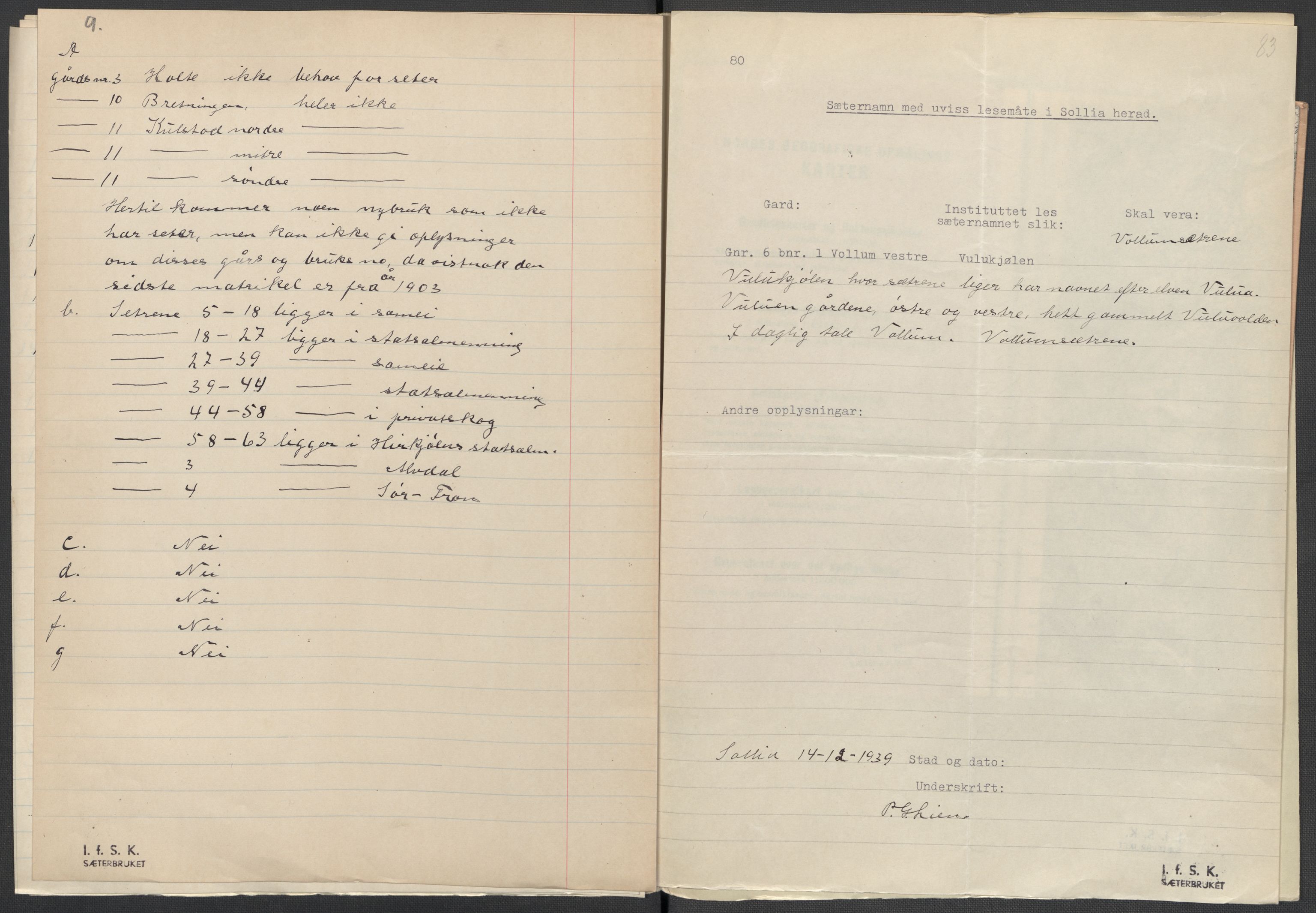 Instituttet for sammenlignende kulturforskning, AV/RA-PA-0424/F/Fc/L0003/0002: Eske B3: / Hedmark (perm V), 1934-1937, p. 83