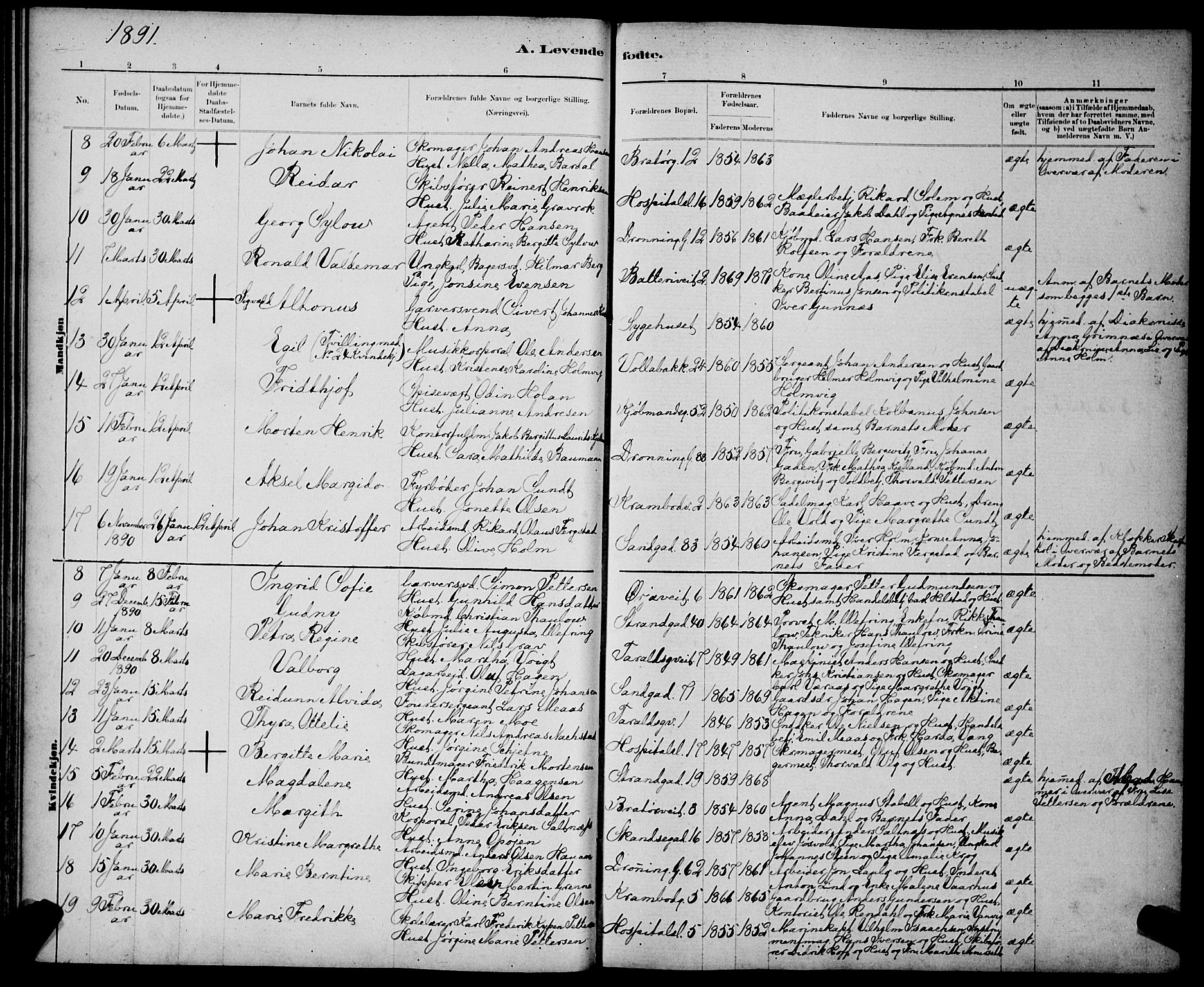 Ministerialprotokoller, klokkerbøker og fødselsregistre - Sør-Trøndelag, SAT/A-1456/602/L0143: Parish register (copy) no. 602C11, 1878-1902