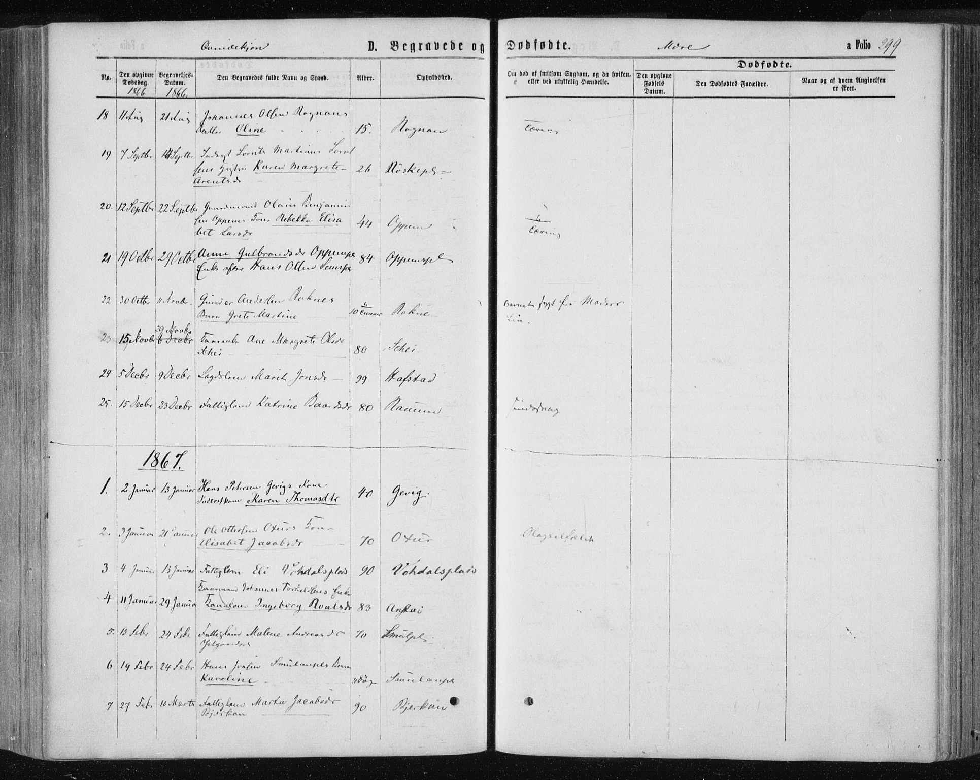 Ministerialprotokoller, klokkerbøker og fødselsregistre - Nord-Trøndelag, SAT/A-1458/735/L0345: Parish register (official) no. 735A08 /1, 1863-1872, p. 299