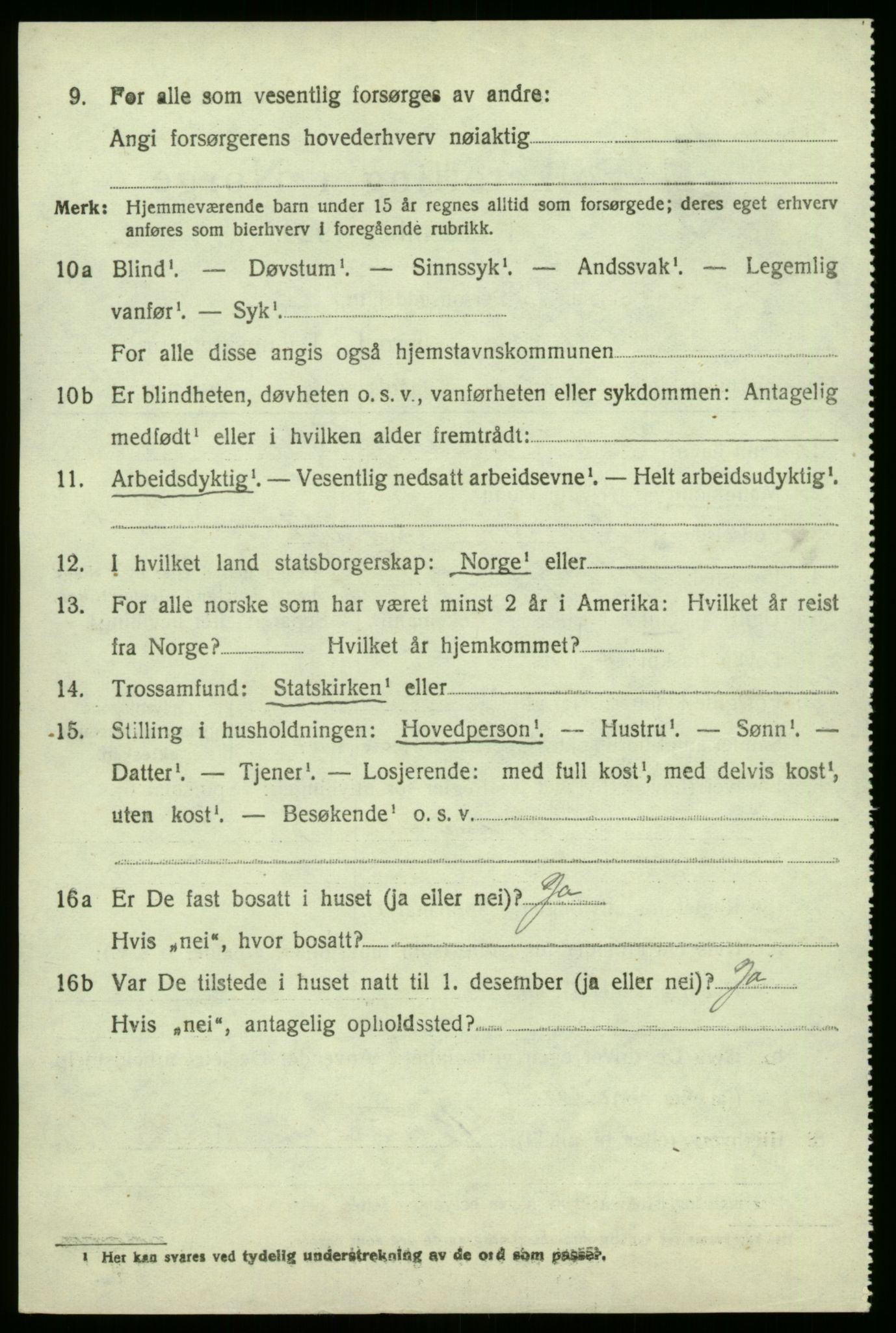 SAB, 1920 census for Leikanger, 1920, p. 5509