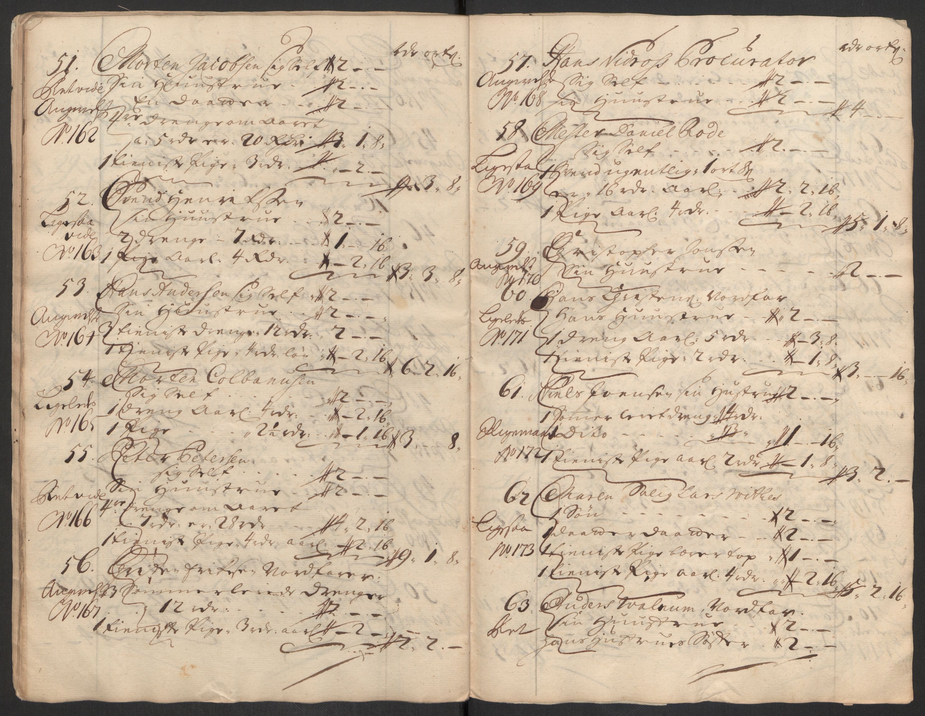 Rentekammeret inntil 1814, Reviderte regnskaper, Byregnskaper, AV/RA-EA-4066/R/Rs/L0507: [S3] Kontribusjonsregnskap, 1699-1711, p. 482