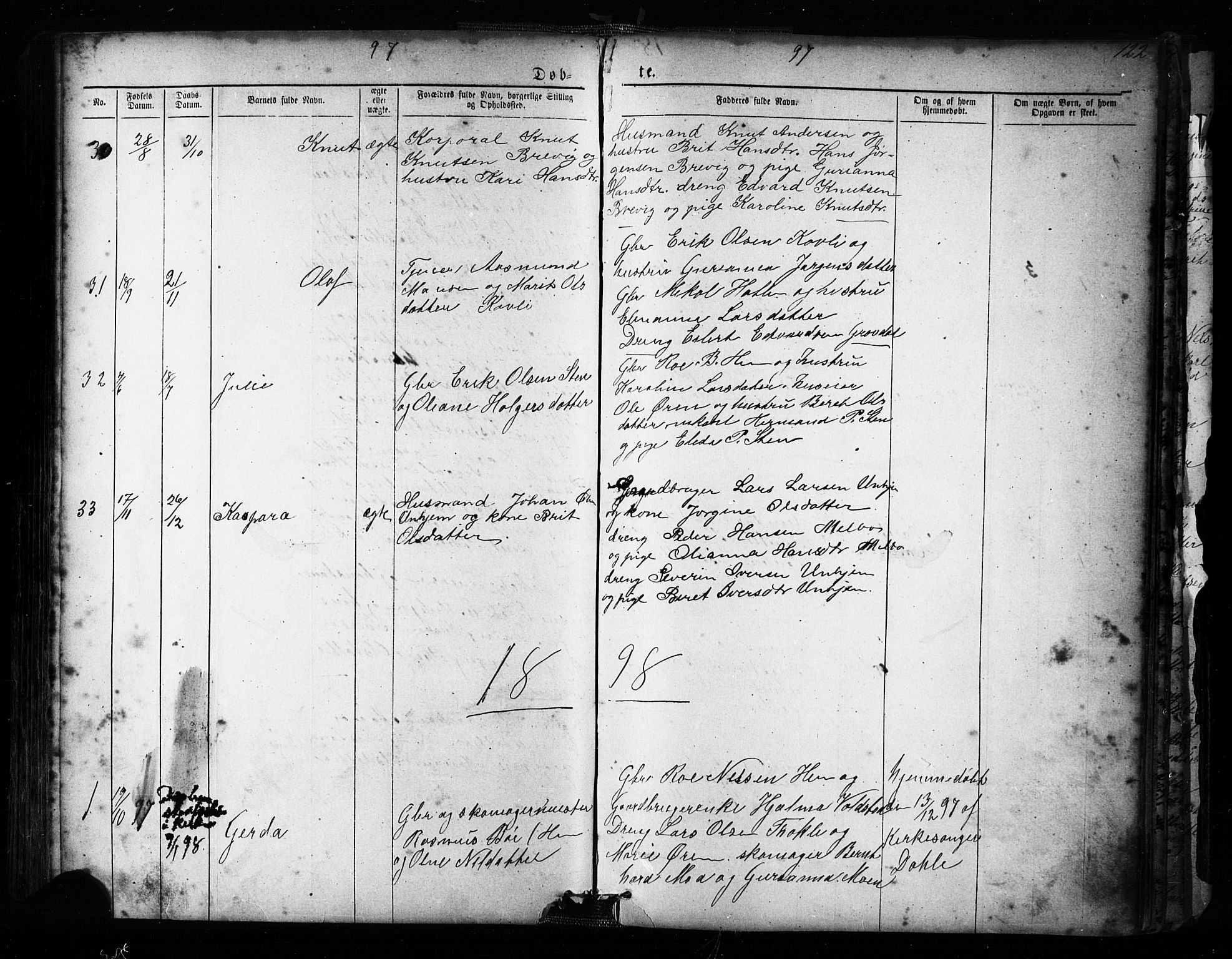 Ministerialprotokoller, klokkerbøker og fødselsregistre - Møre og Romsdal, SAT/A-1454/545/L0588: Parish register (copy) no. 545C02, 1867-1902, p. 122