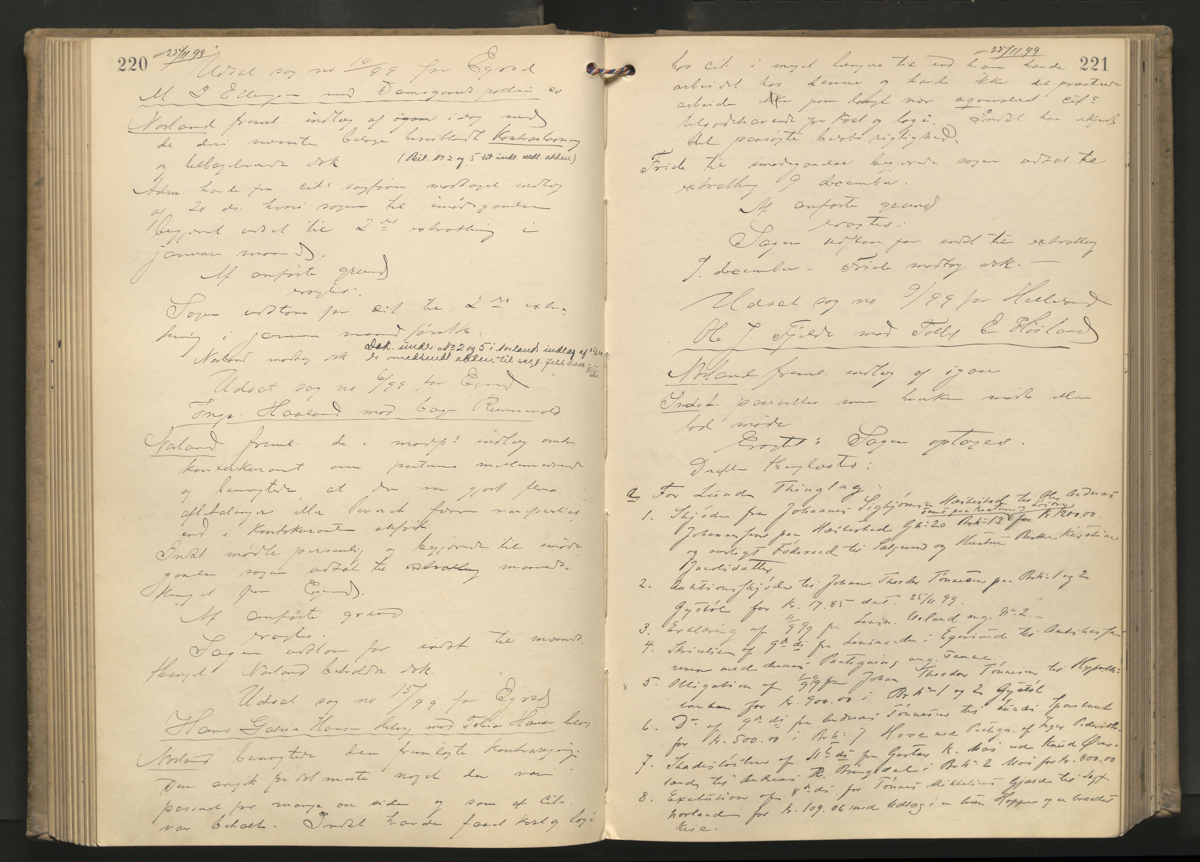 Dalane sorenskriveri, AV/SAST-A-100309/001/3/30/30BA/L0006: TINGBOK, 1898-1902, p. 220-221