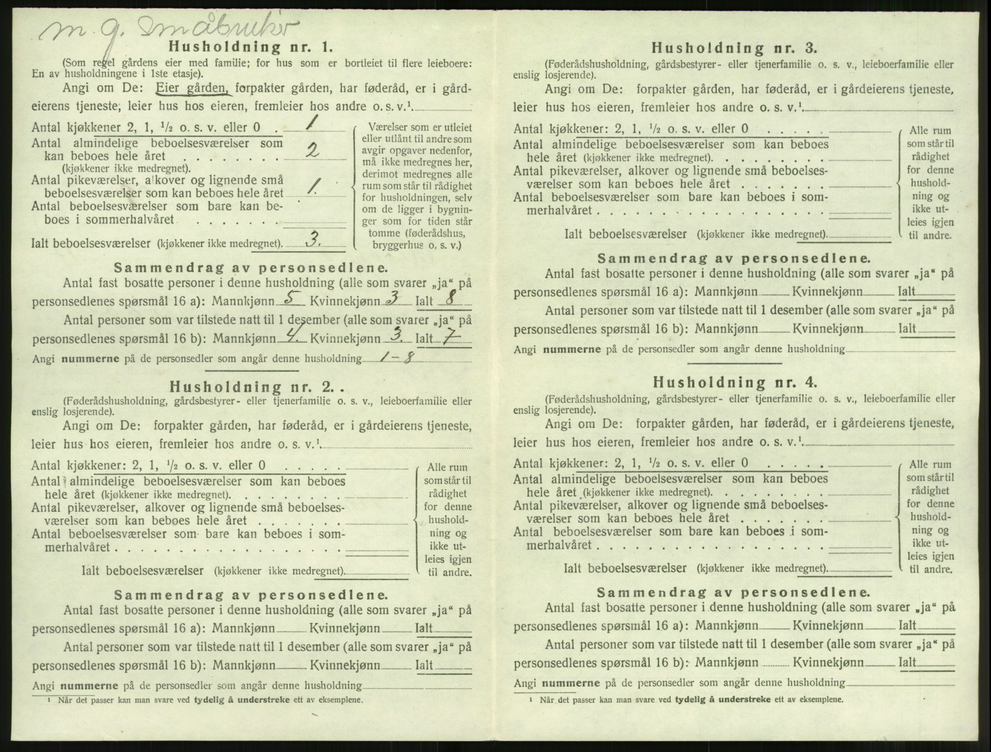 SAT, 1920 census for Herøy (MR), 1920, p. 1424