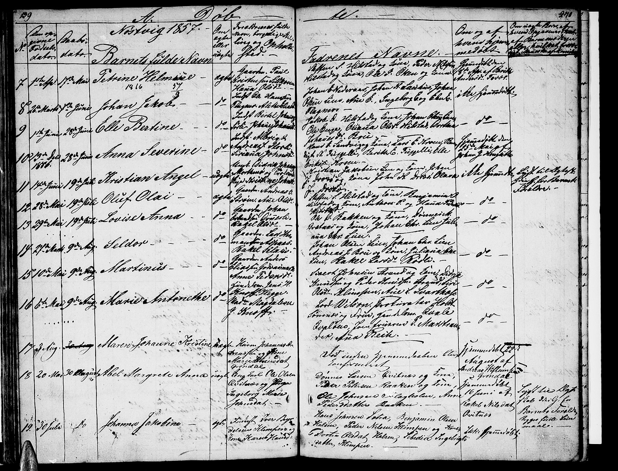 Ministerialprotokoller, klokkerbøker og fødselsregistre - Nordland, AV/SAT-A-1459/814/L0228: Parish register (copy) no. 814C01, 1838-1858, p. 139-140