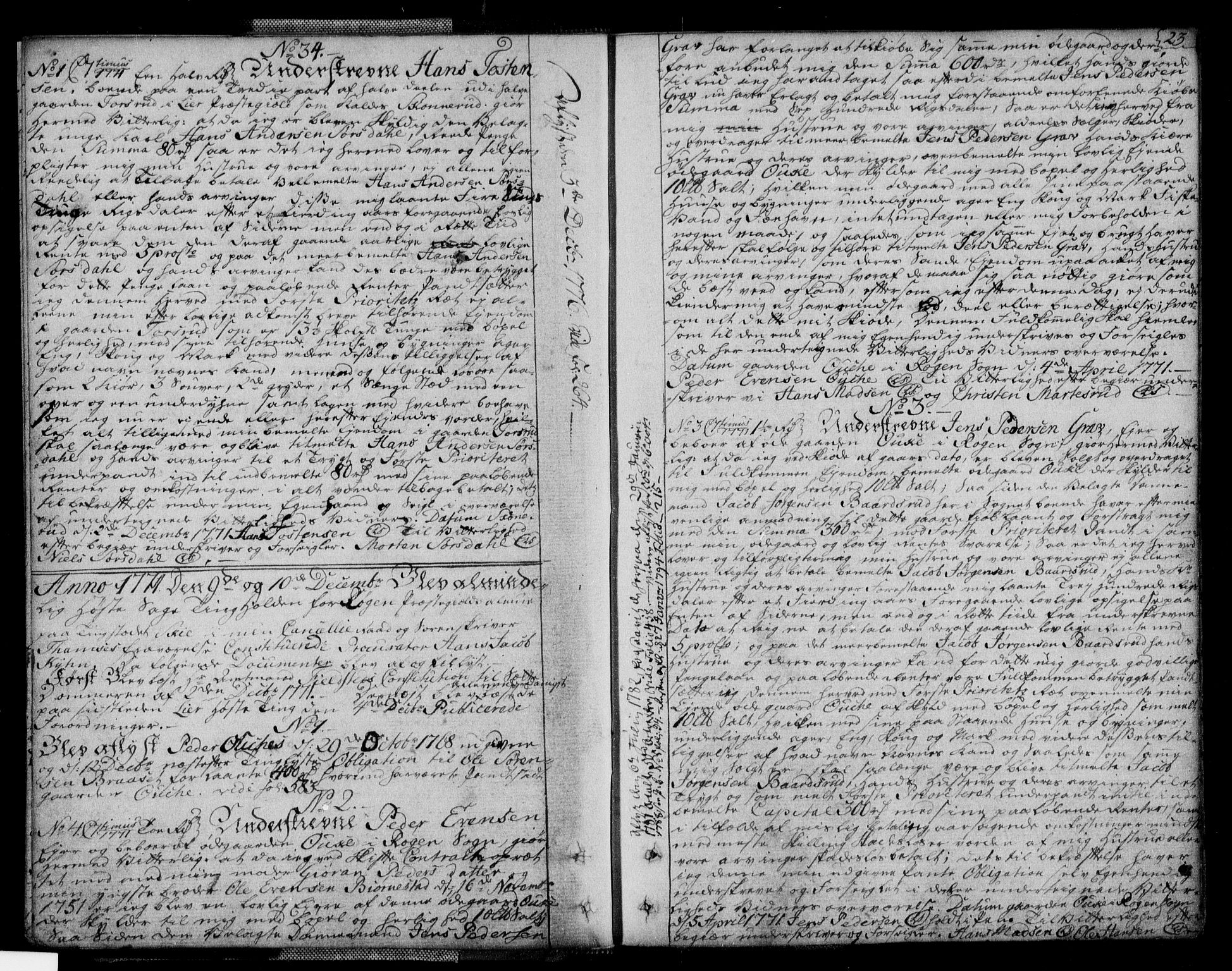 Lier, Røyken og Hurum sorenskriveri, SAKO/A-89/G/Ga/Gaa/L0004a: Mortgage book no. IVa, 1771-1779, p. 23