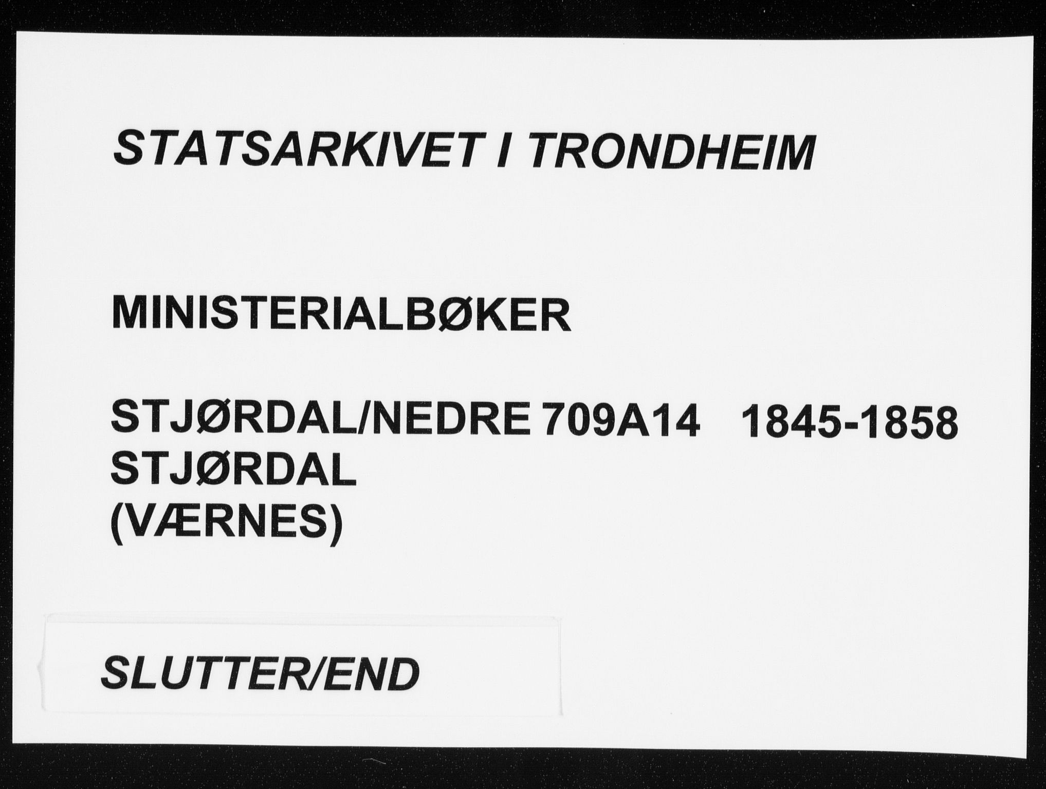 Ministerialprotokoller, klokkerbøker og fødselsregistre - Nord-Trøndelag, SAT/A-1458/709/L0074: Parish register (official) no. 709A14, 1845-1858