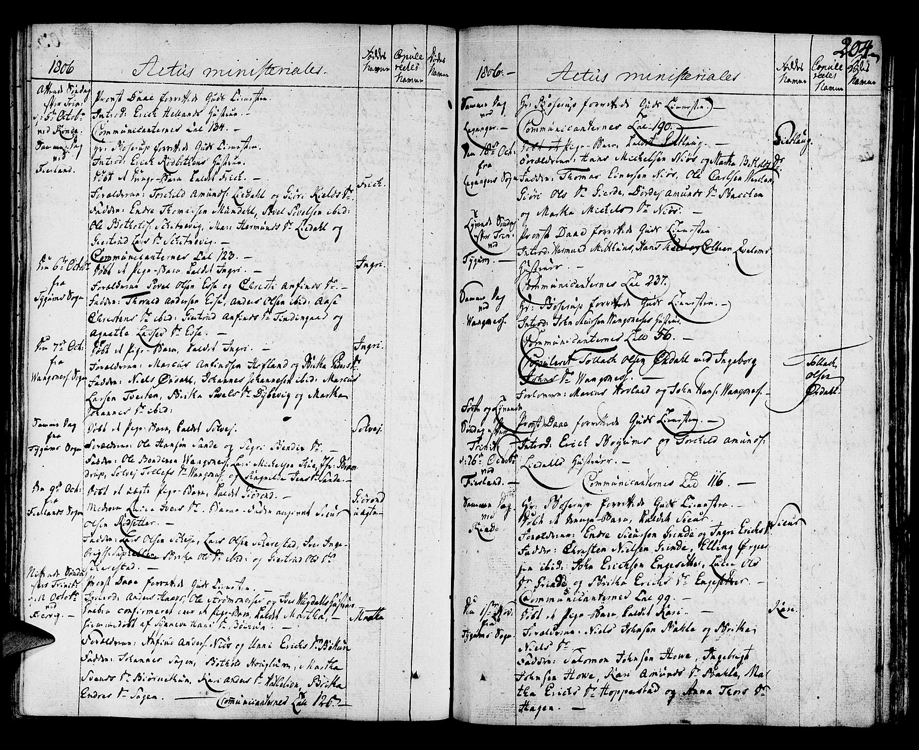 Leikanger sokneprestembete, AV/SAB-A-81001/H/Haa/Haaa/L0005: Parish register (official) no. A 5, 1792-1809, p. 204