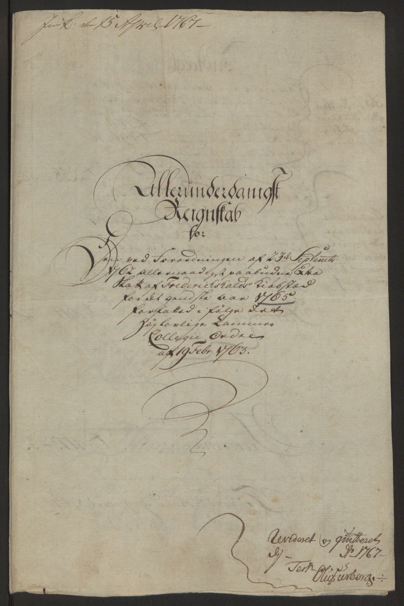 Rentekammeret inntil 1814, Reviderte regnskaper, Byregnskaper, RA/EA-4066/R/Ra/L0006/0001: [A4] Kontribusjonsregnskap / Ekstraskatt, 1762-1772, p. 119