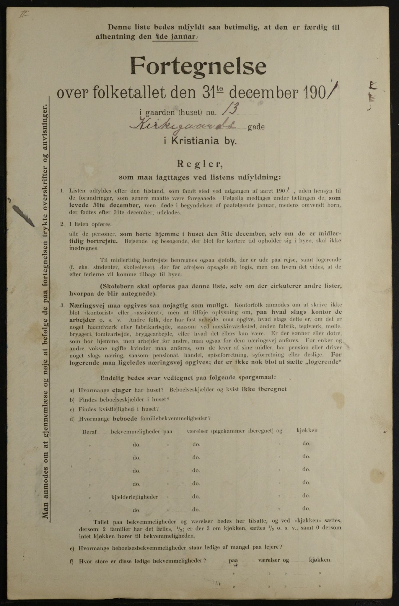 OBA, Municipal Census 1901 for Kristiania, 1901, p. 7892