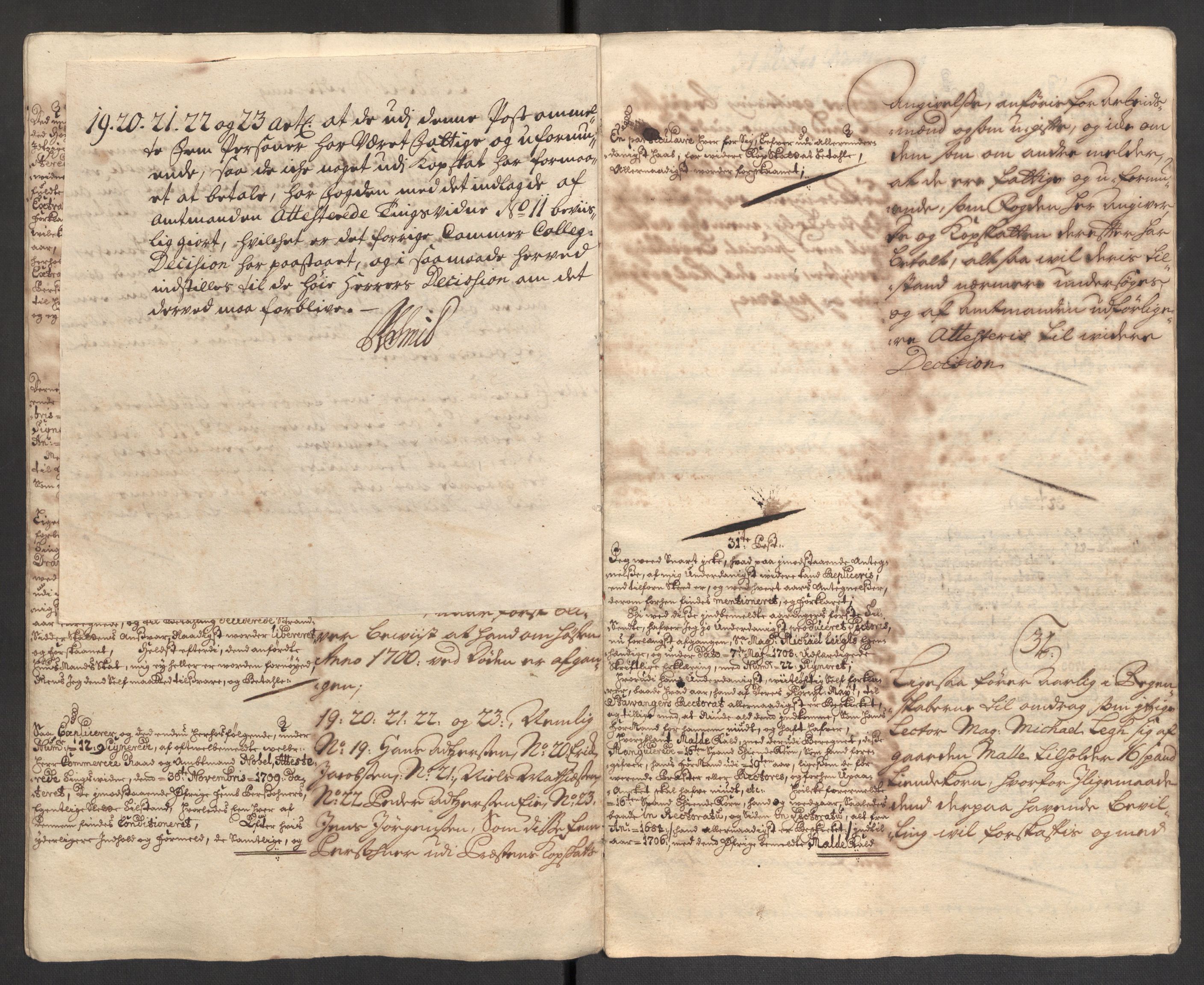 Rentekammeret inntil 1814, Reviderte regnskaper, Fogderegnskap, AV/RA-EA-4092/R46/L2732: Fogderegnskap Jæren og Dalane, 1703-1704, p. 378