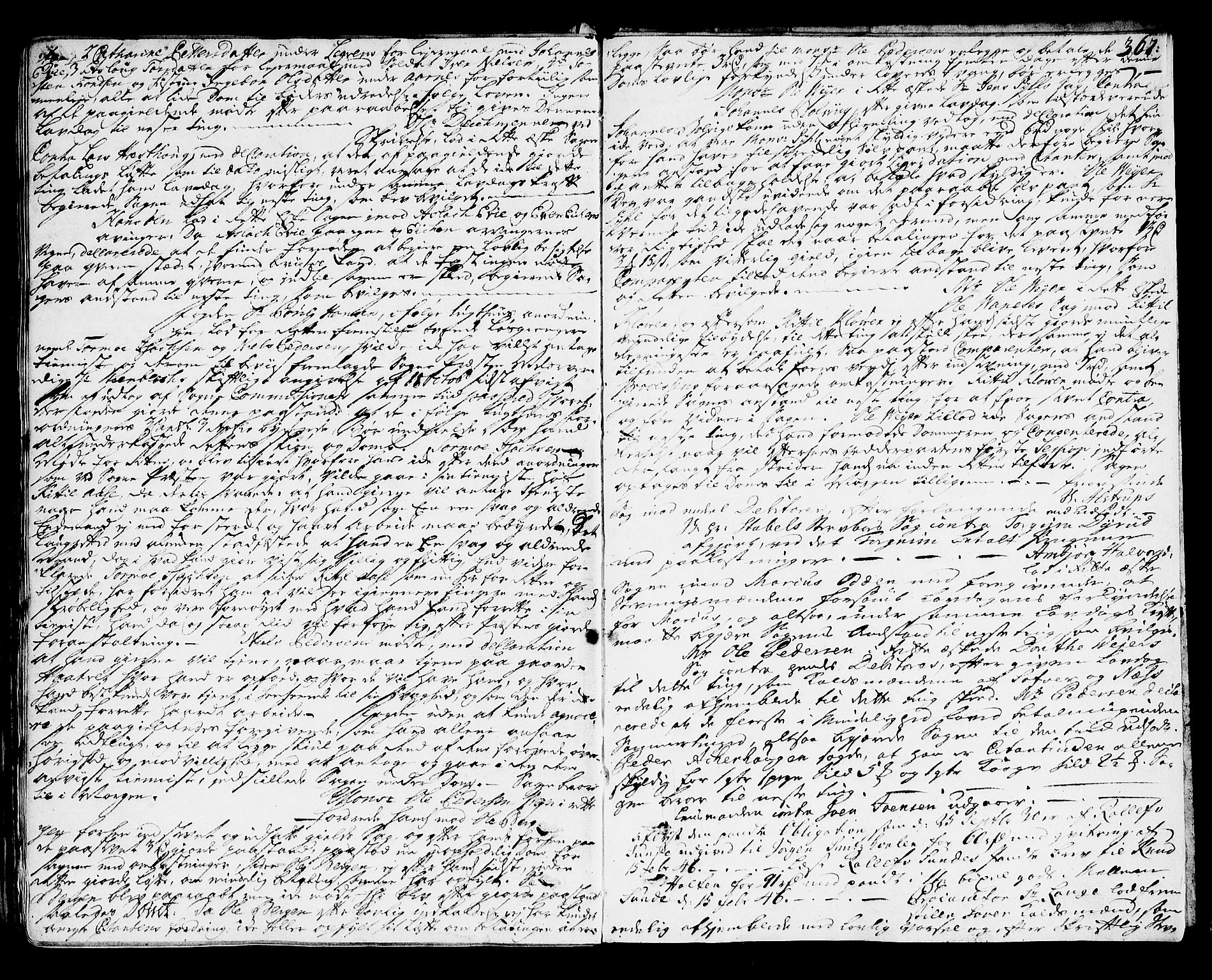 Nedre Telemark sorenskriveri, AV/SAKO-A-135/F/Fa/L0017: Tingbok, 1740-1746, p. 367