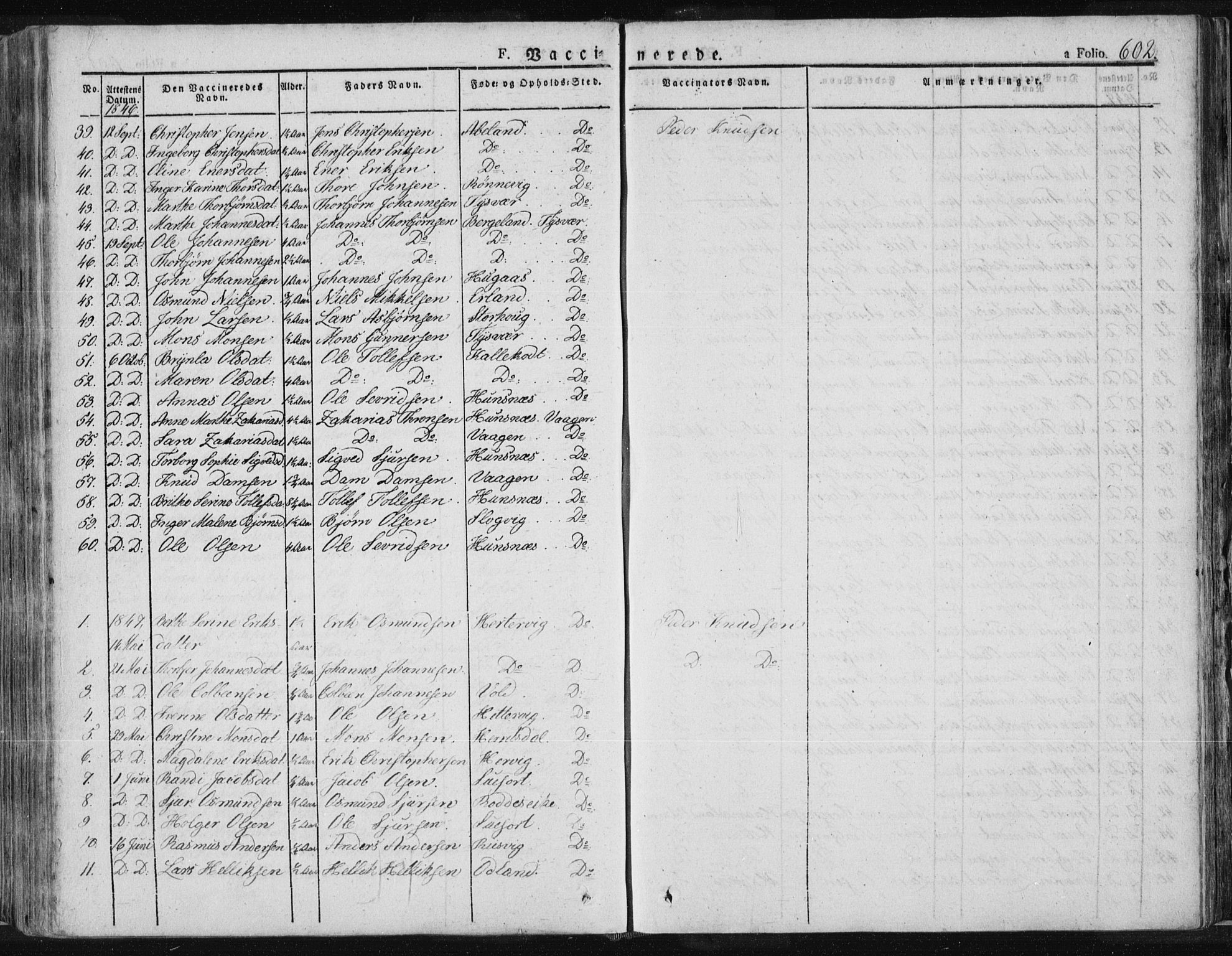 Tysvær sokneprestkontor, SAST/A -101864/H/Ha/Haa/L0001: Parish register (official) no. A 1.2, 1831-1856, p. 602