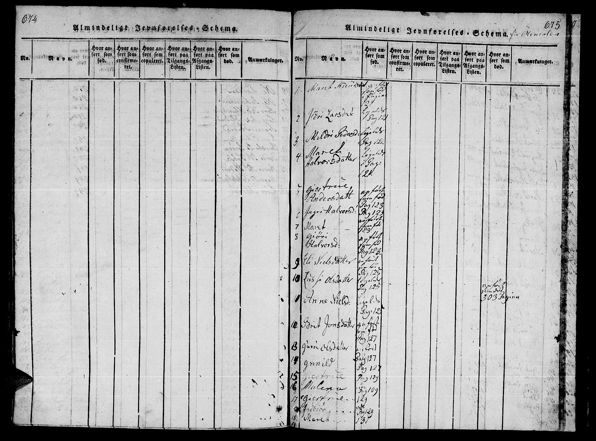 Ministerialprotokoller, klokkerbøker og fødselsregistre - Møre og Romsdal, SAT/A-1454/590/L1011: Parish register (official) no. 590A03 /3, 1819-1832, p. 674-675