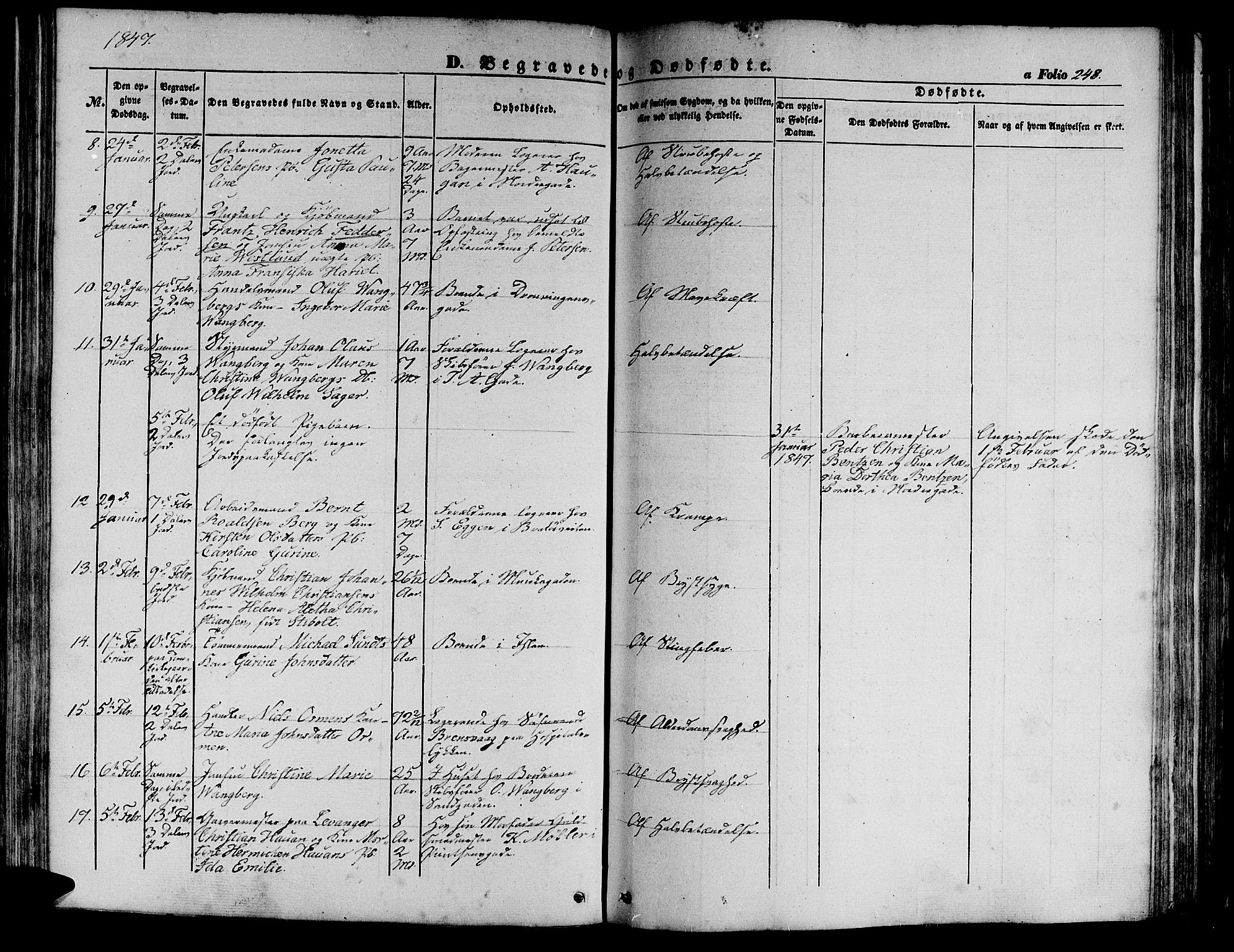 Ministerialprotokoller, klokkerbøker og fødselsregistre - Sør-Trøndelag, SAT/A-1456/602/L0137: Parish register (copy) no. 602C05, 1846-1856, p. 248