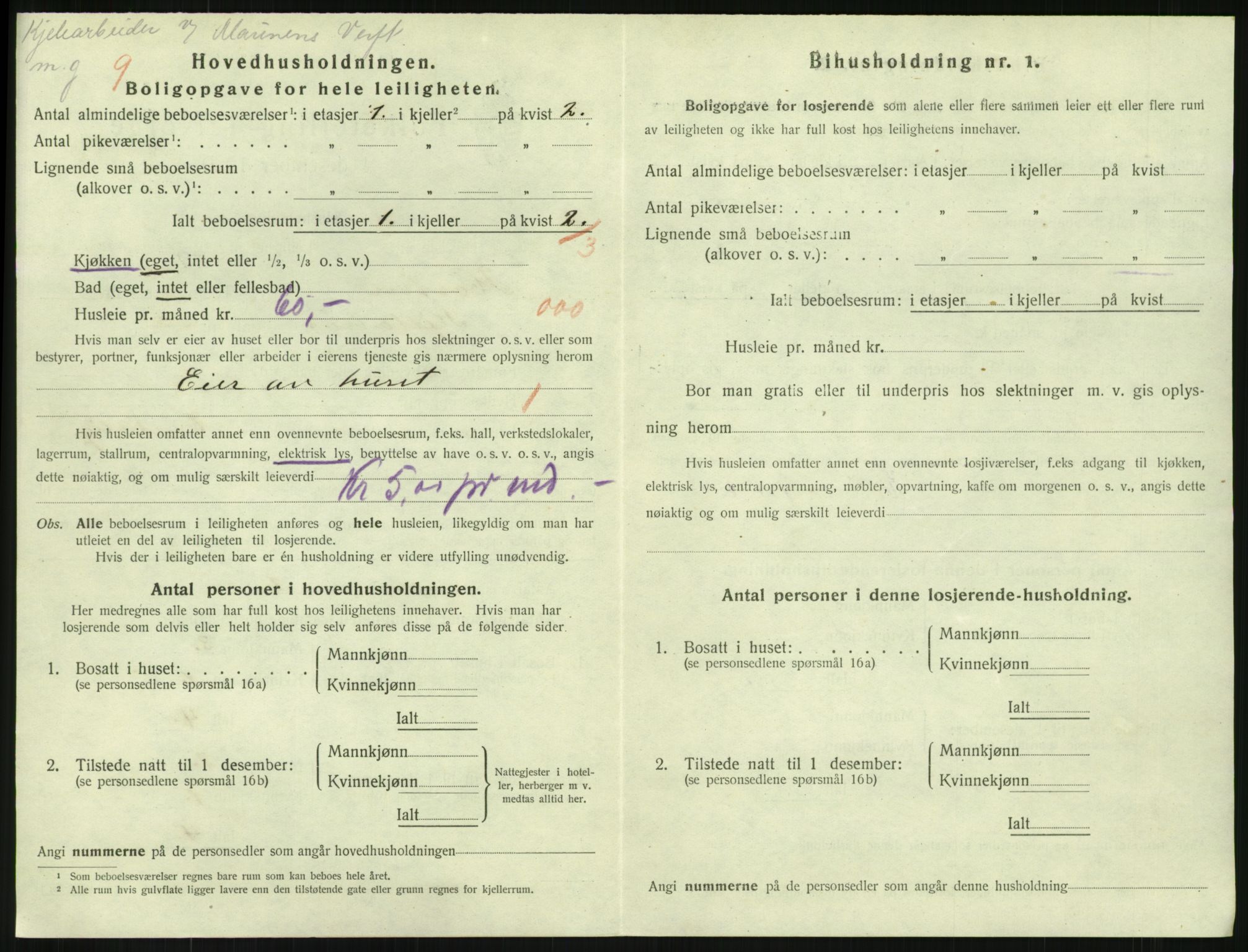 SAKO, 1920 census for Horten, 1920, p. 4650