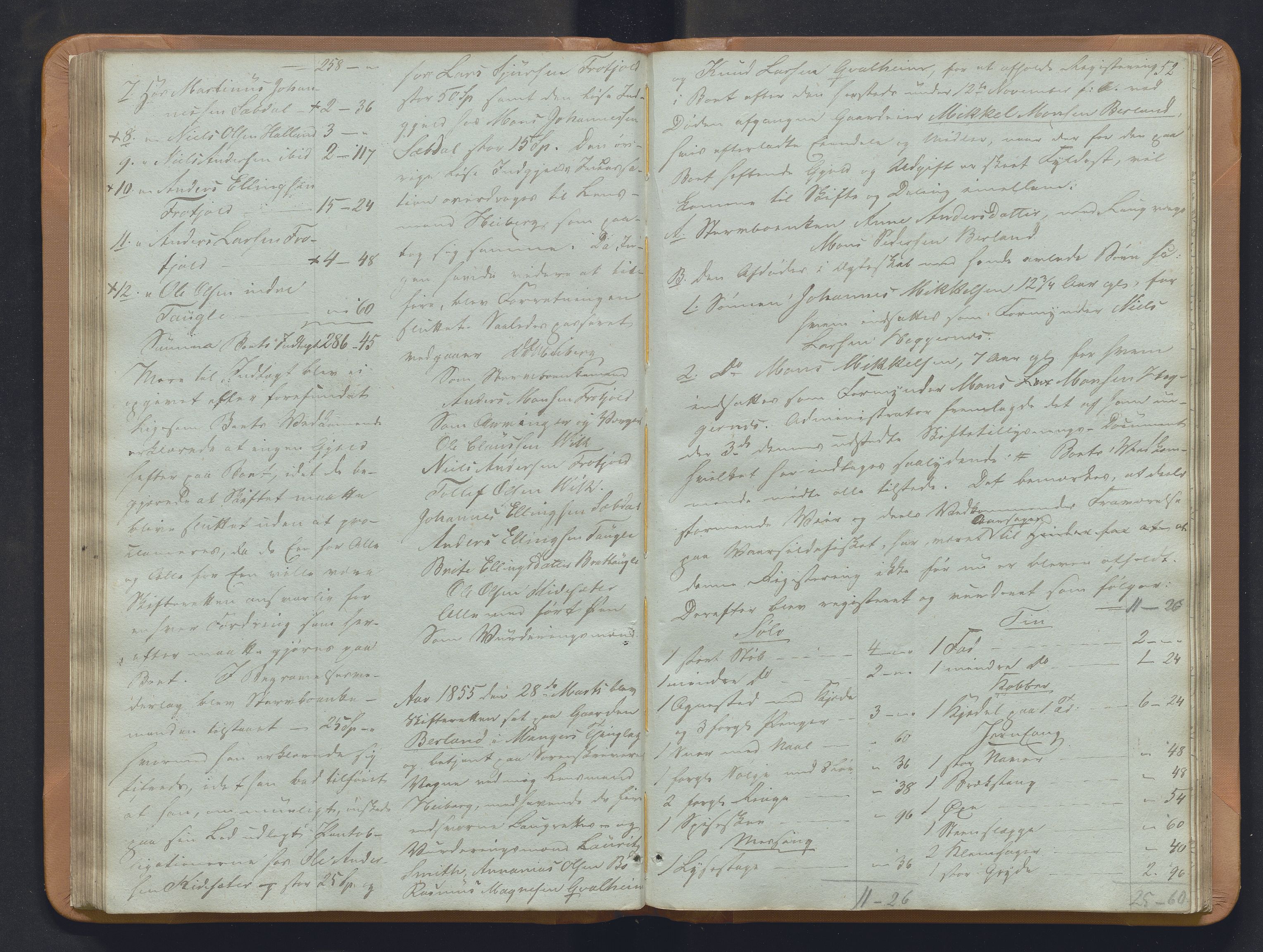 Nordhordland sorenskrivar, AV/SAB-A-2901/1/H/Hb/L0018: Registreringsprotokollar, 1853-1856, p. 52