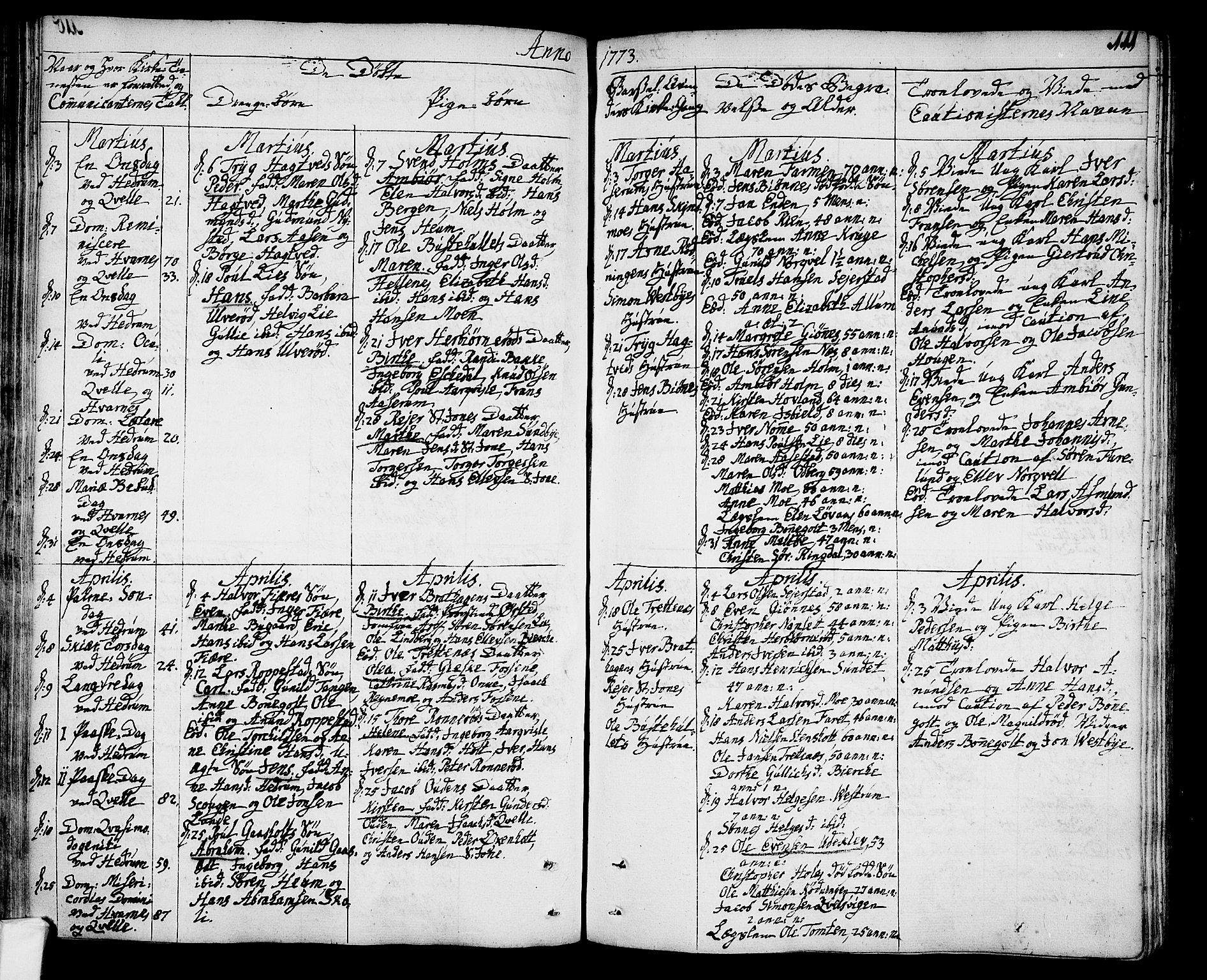 Hedrum kirkebøker, SAKO/A-344/F/Fa/L0001: Parish register (official) no. I 1, 1751-1785, p. 111