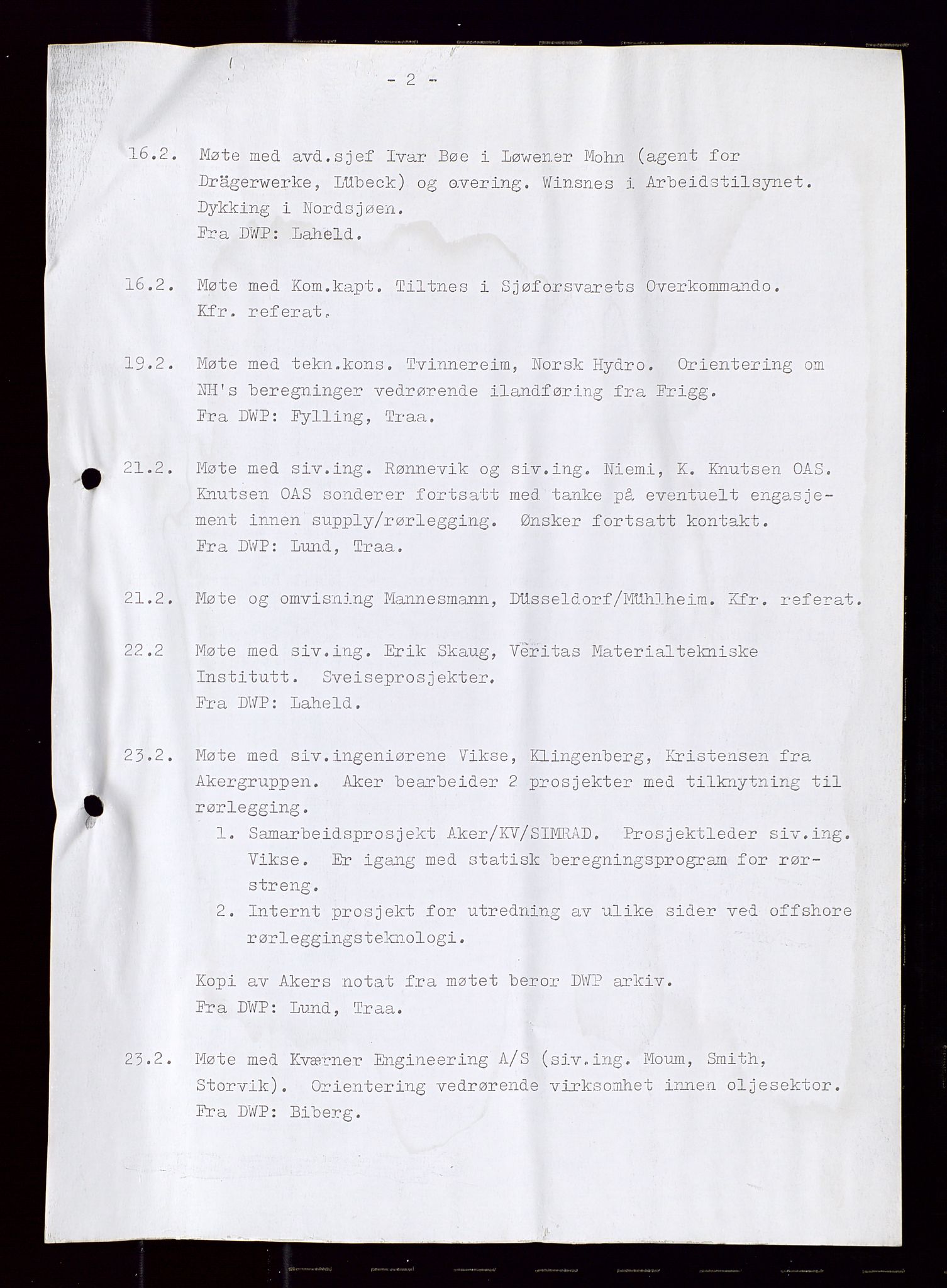 Industridepartementet, Oljekontoret, AV/SAST-A-101348/Di/L0001: DWP, møter juni - november, komiteemøter nr. 19 - 26, 1973-1974, p. 502